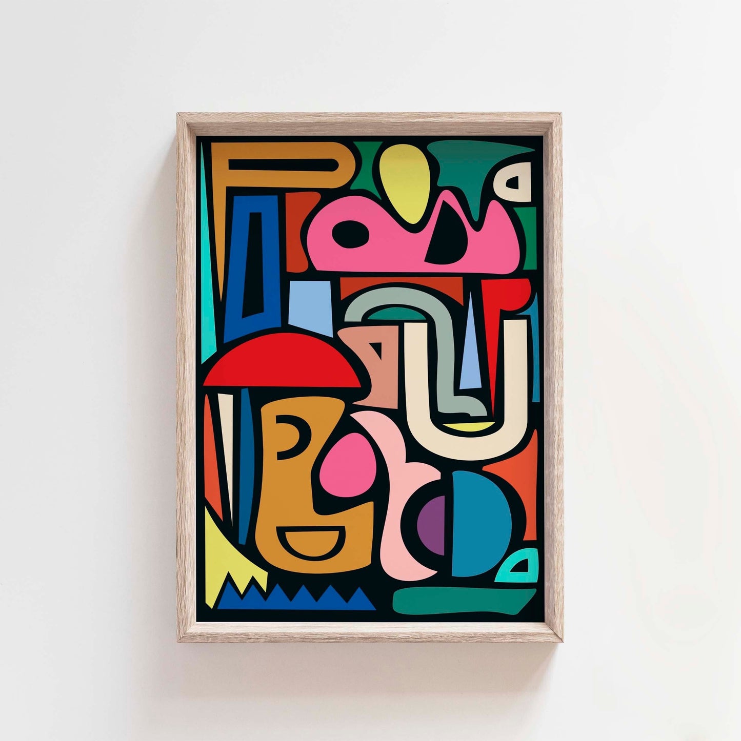 Colorful Modern Abstract Art Print