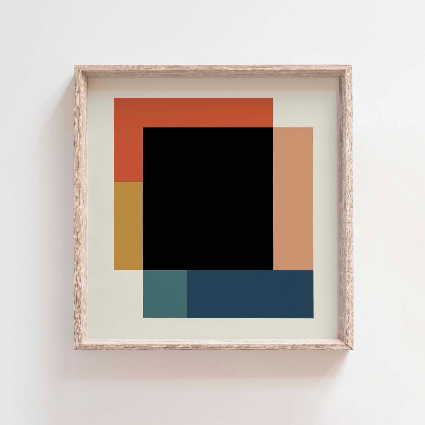Modern Geometric Abstract Square Art Print