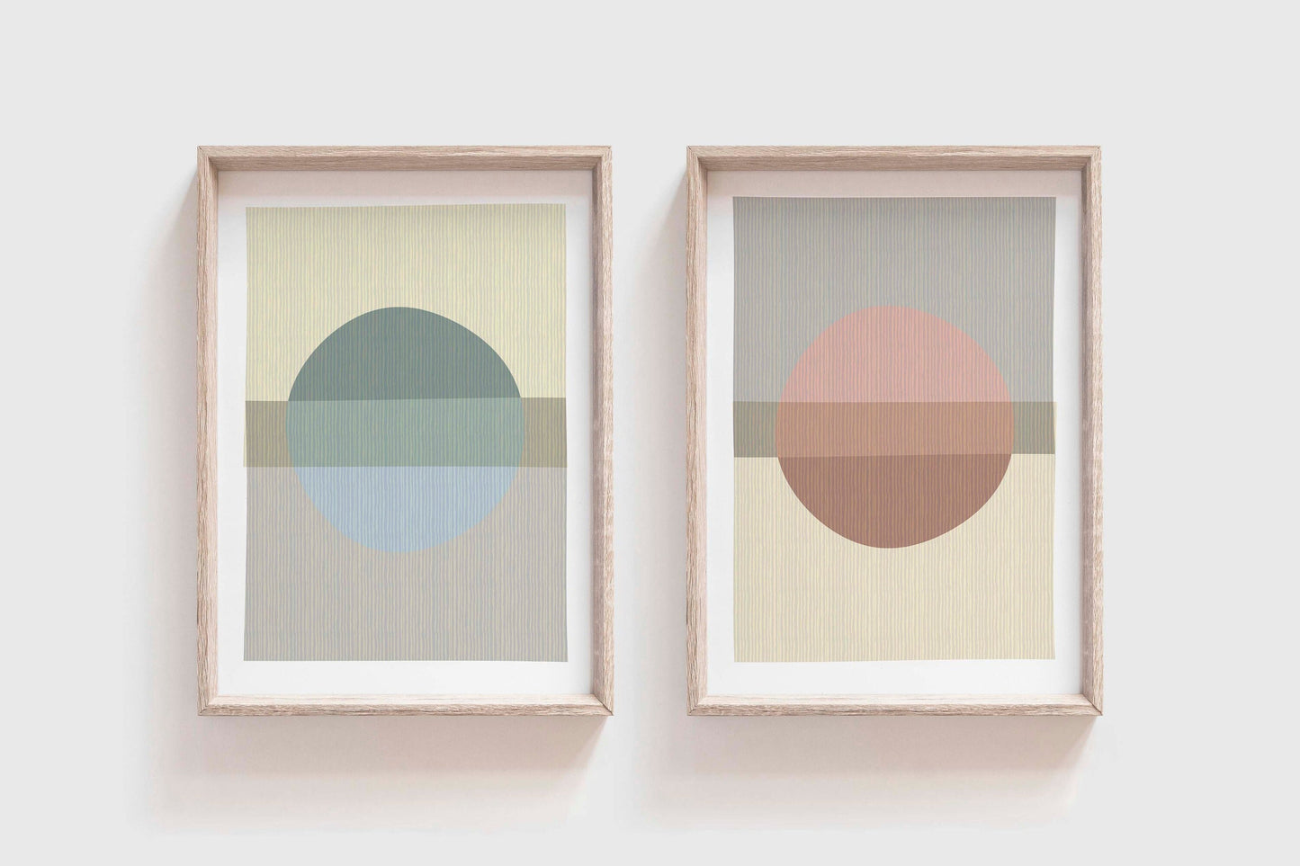 Set of 2 Cute Boho Pastel Prints