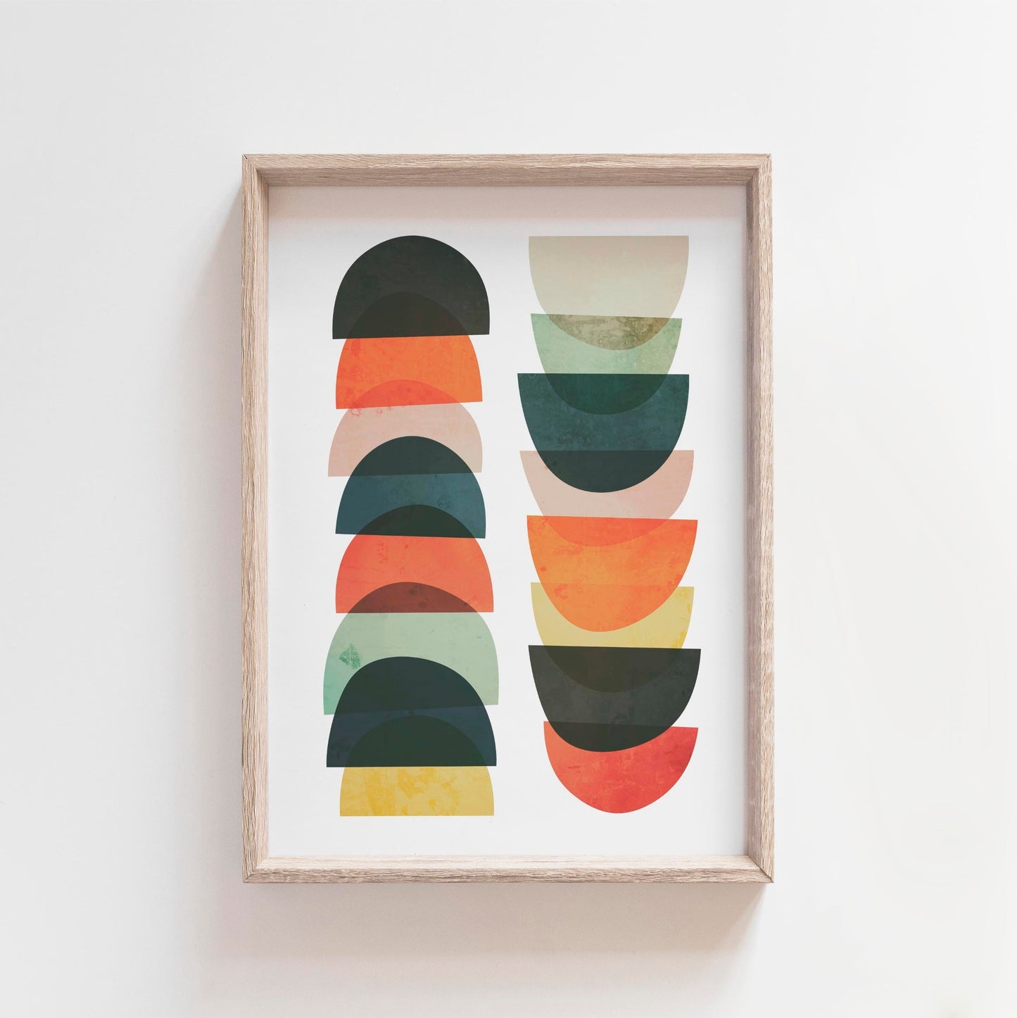 Cool Mid Century Modern Art Poster Print