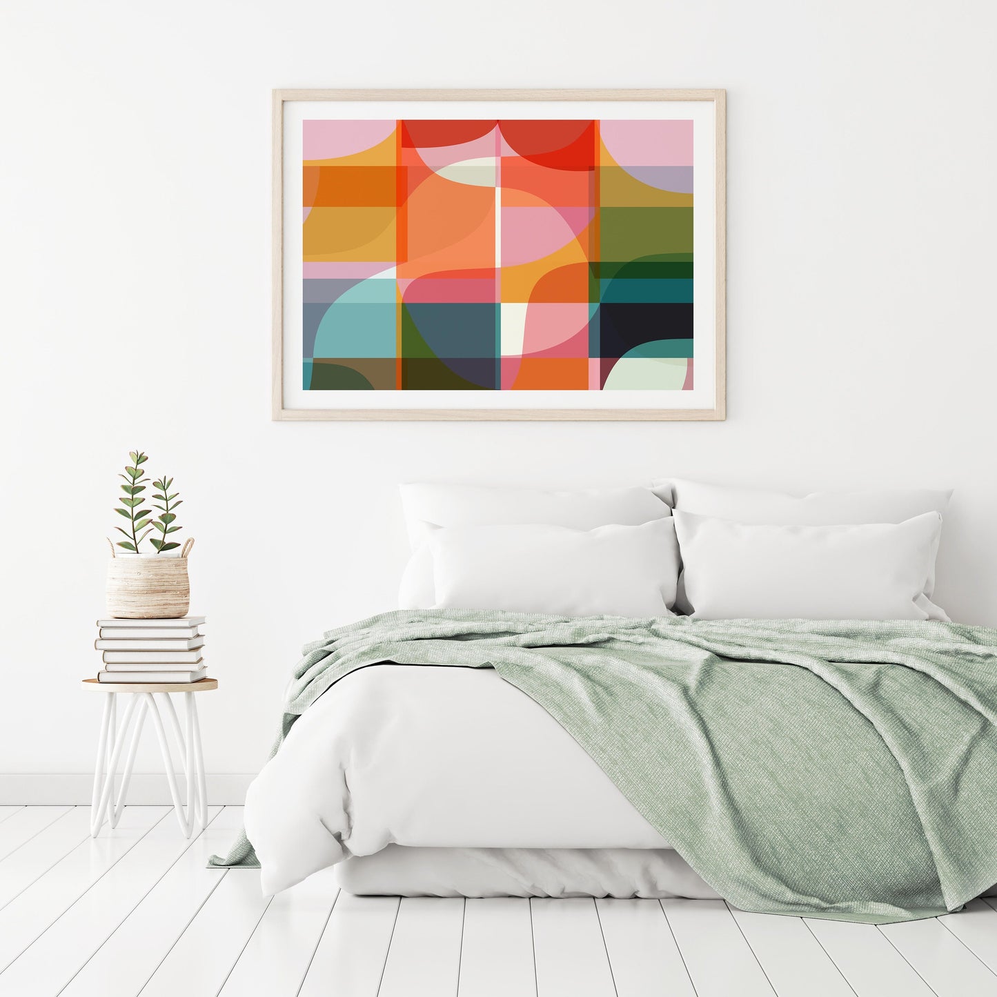 Large Bright Colorful Abstract Art Print