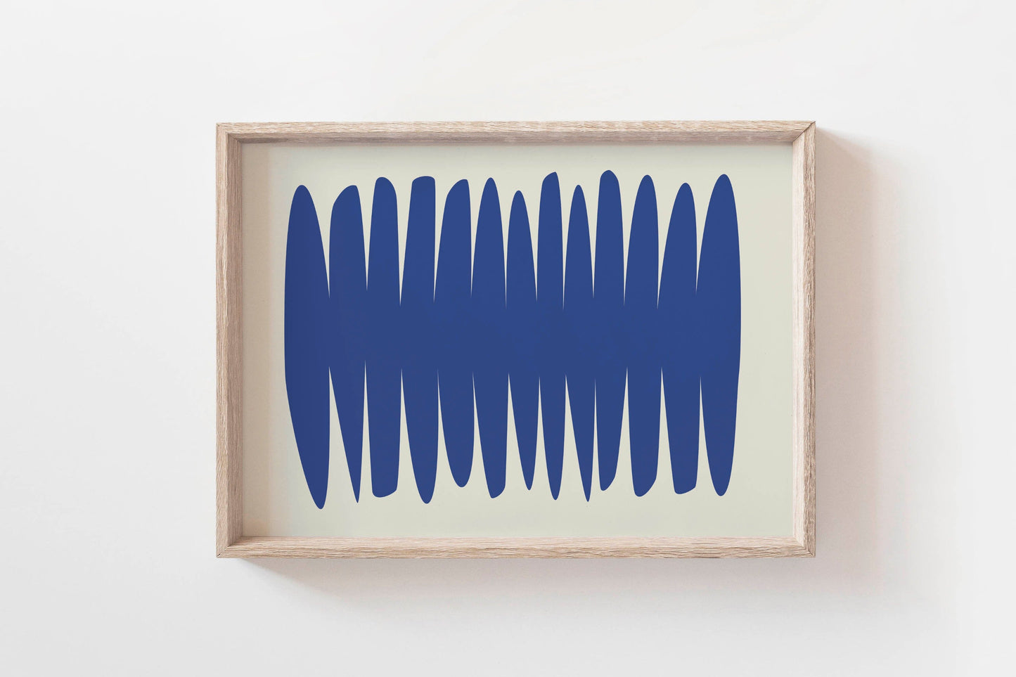 Large Modern Navy Blue Wall Art Print