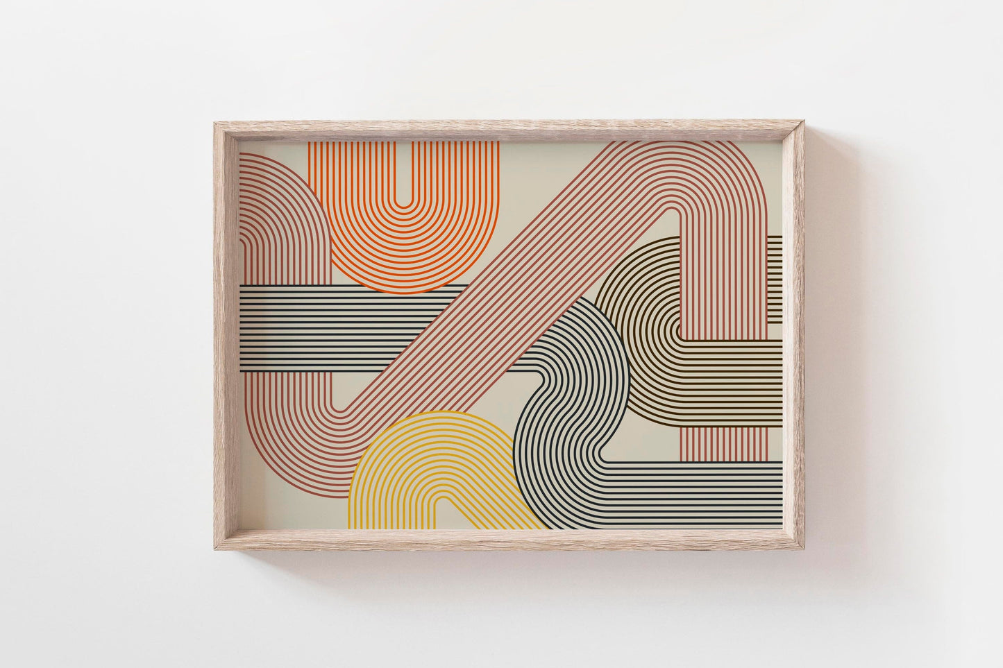 Colorful Abstract Geometric Modern Art Print