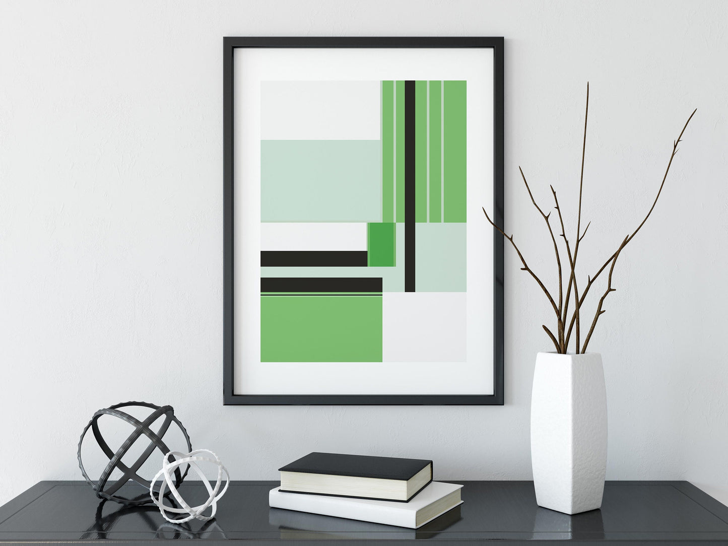 Set of 6 Colorful Geometric Art Prints