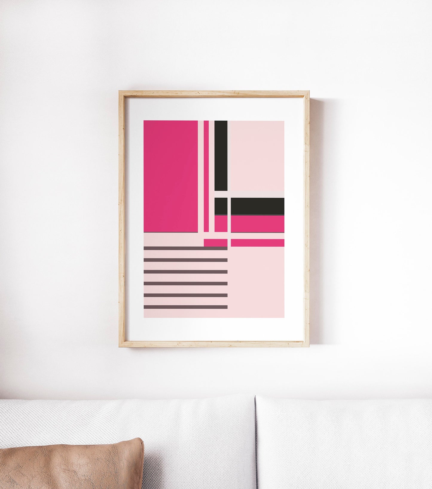 Set of 6 Colorful Geometric Art Prints