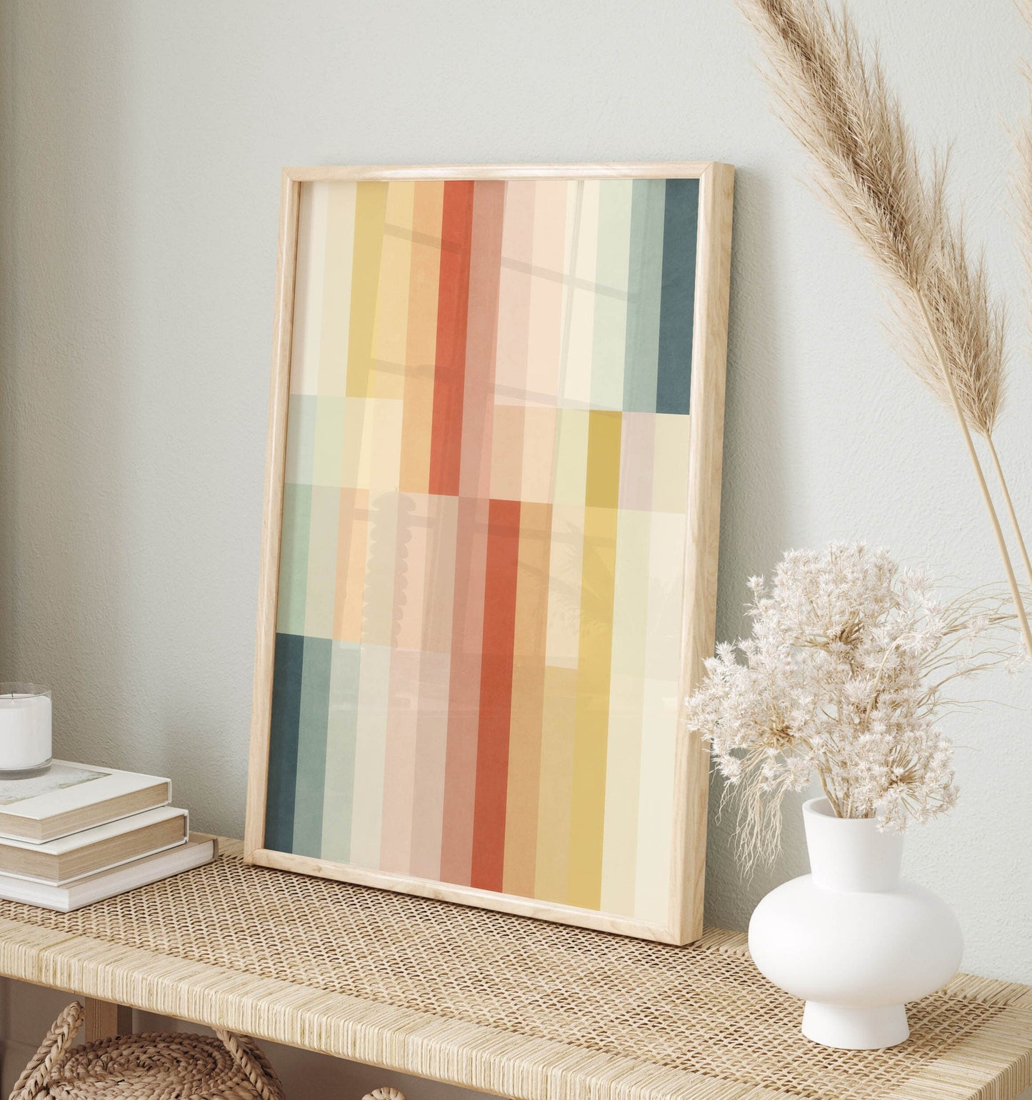 Cute Boho Lightly Colored Pastel Art Print