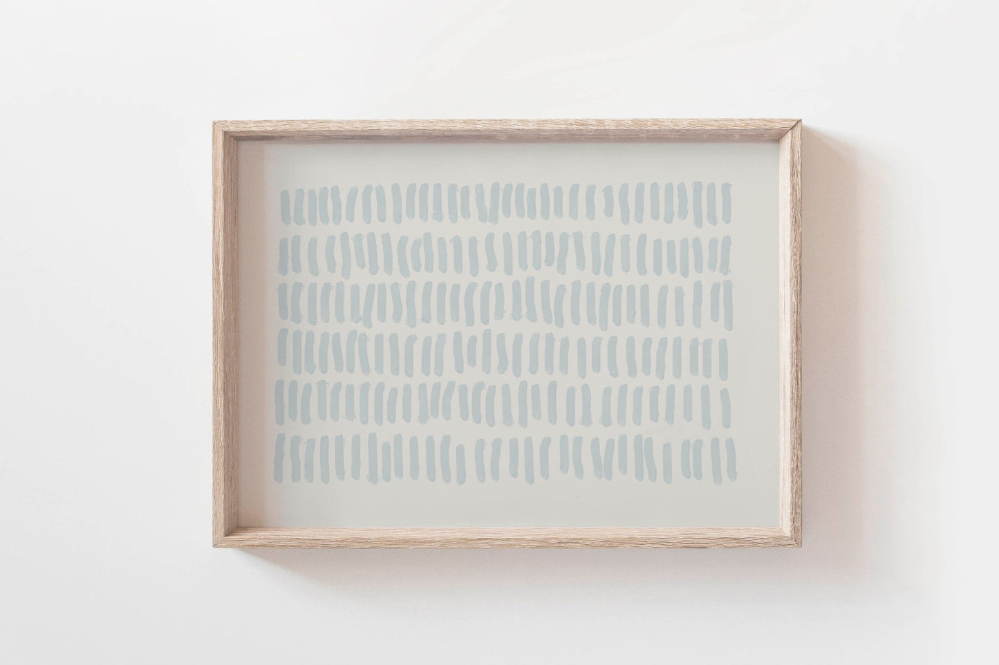 Light Blue Mark Making Wall Art Print