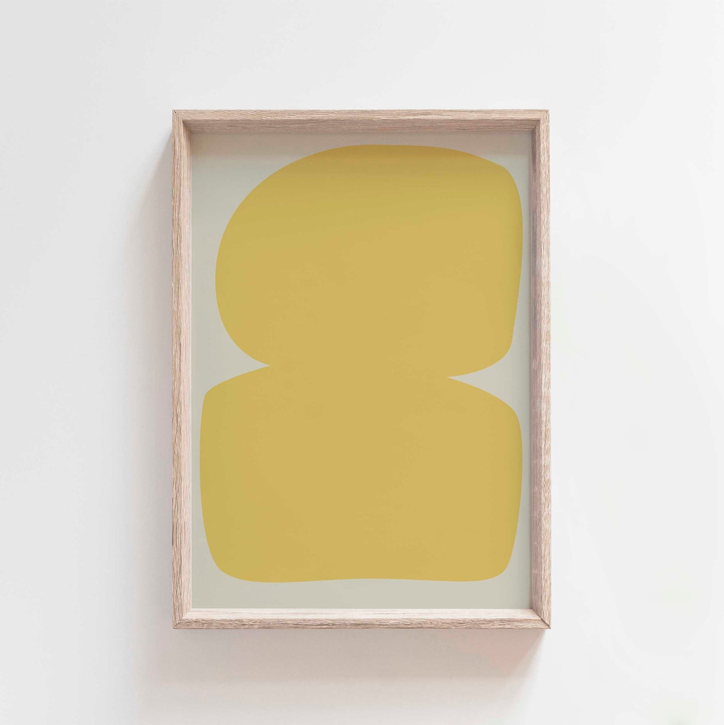 Bright Modern Abstract Yellow Art Print