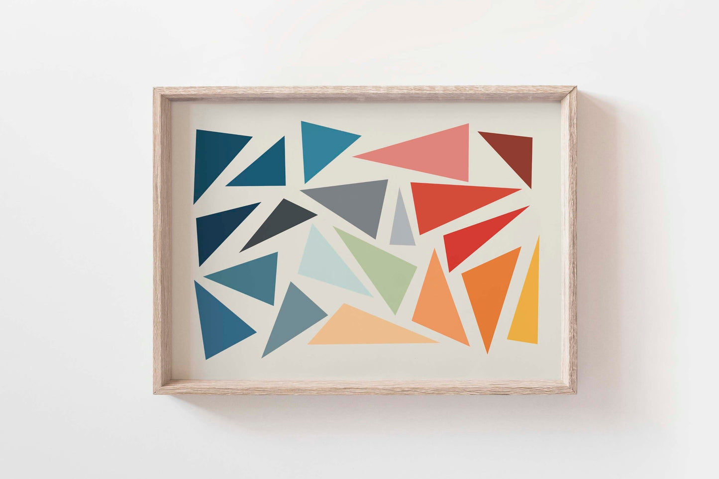 Bright and Colorful Geometric Art Print