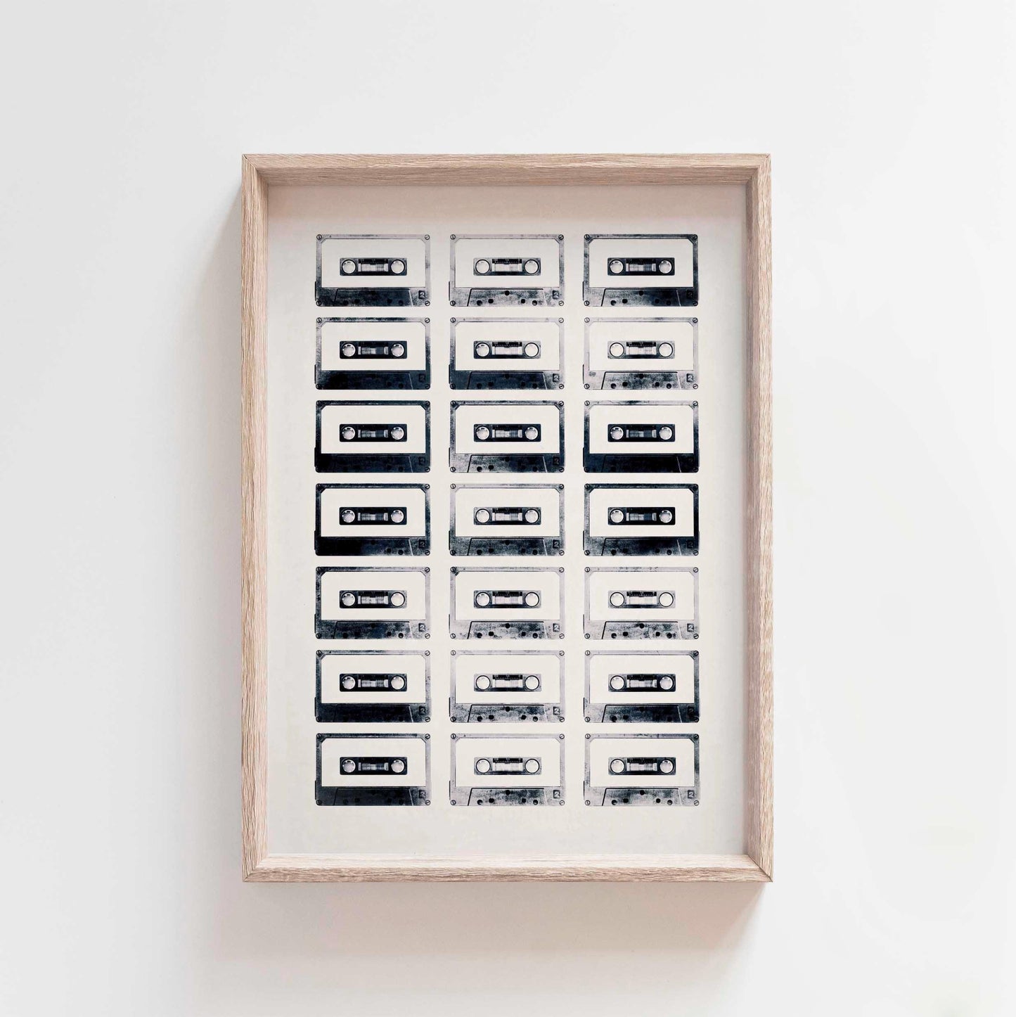 Cool Retro Cassette Art Poster Print