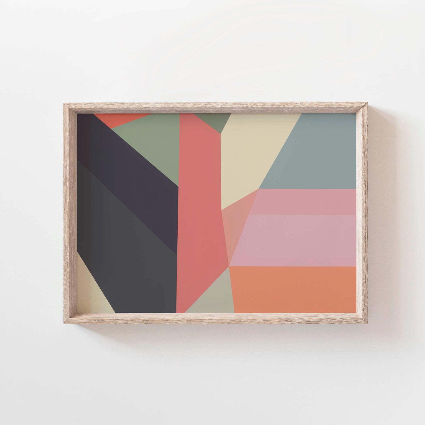 Boho Modern Abstract Pastel Art Print