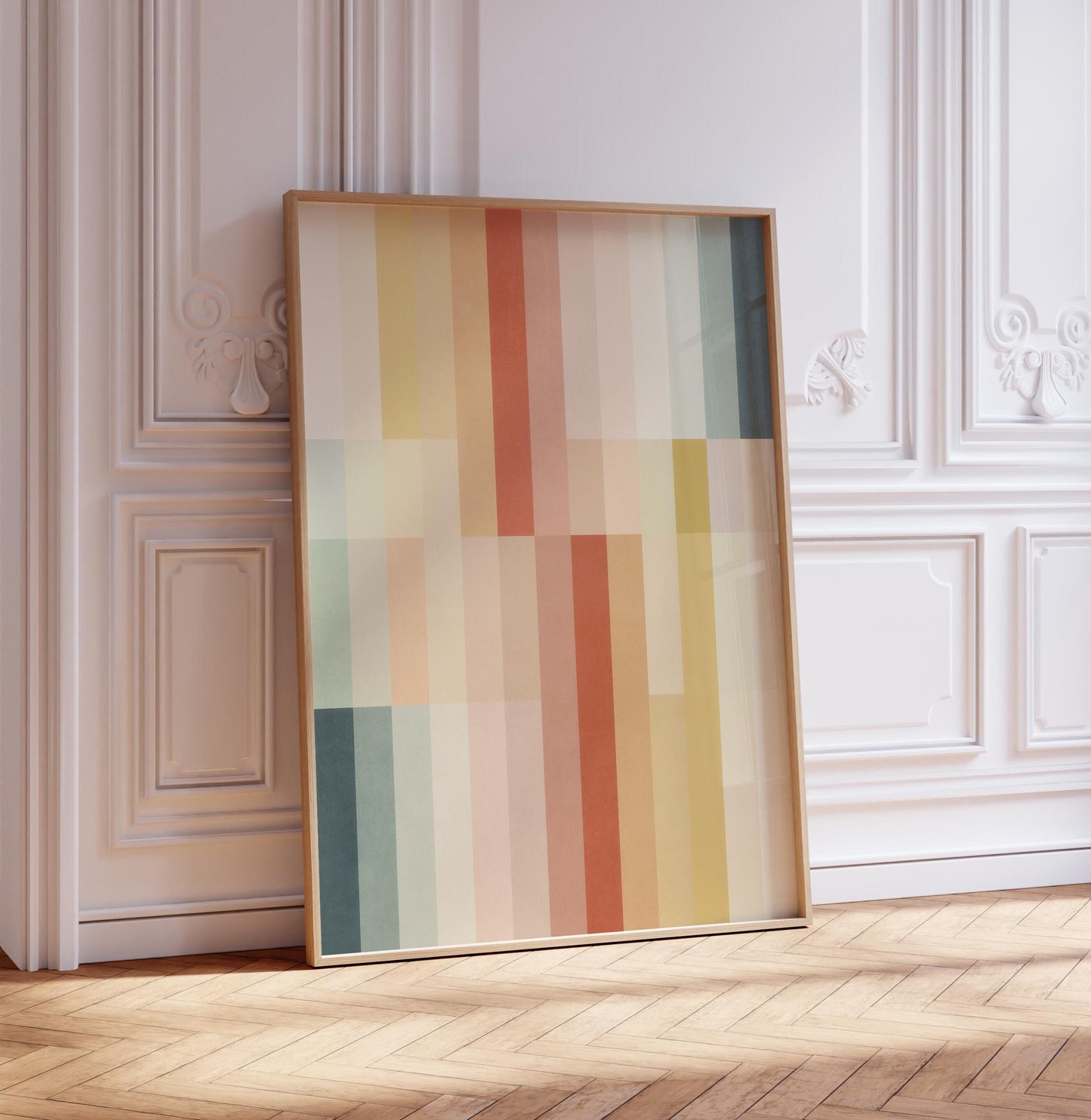 Cute Boho Lightly Colored Pastel Art Print