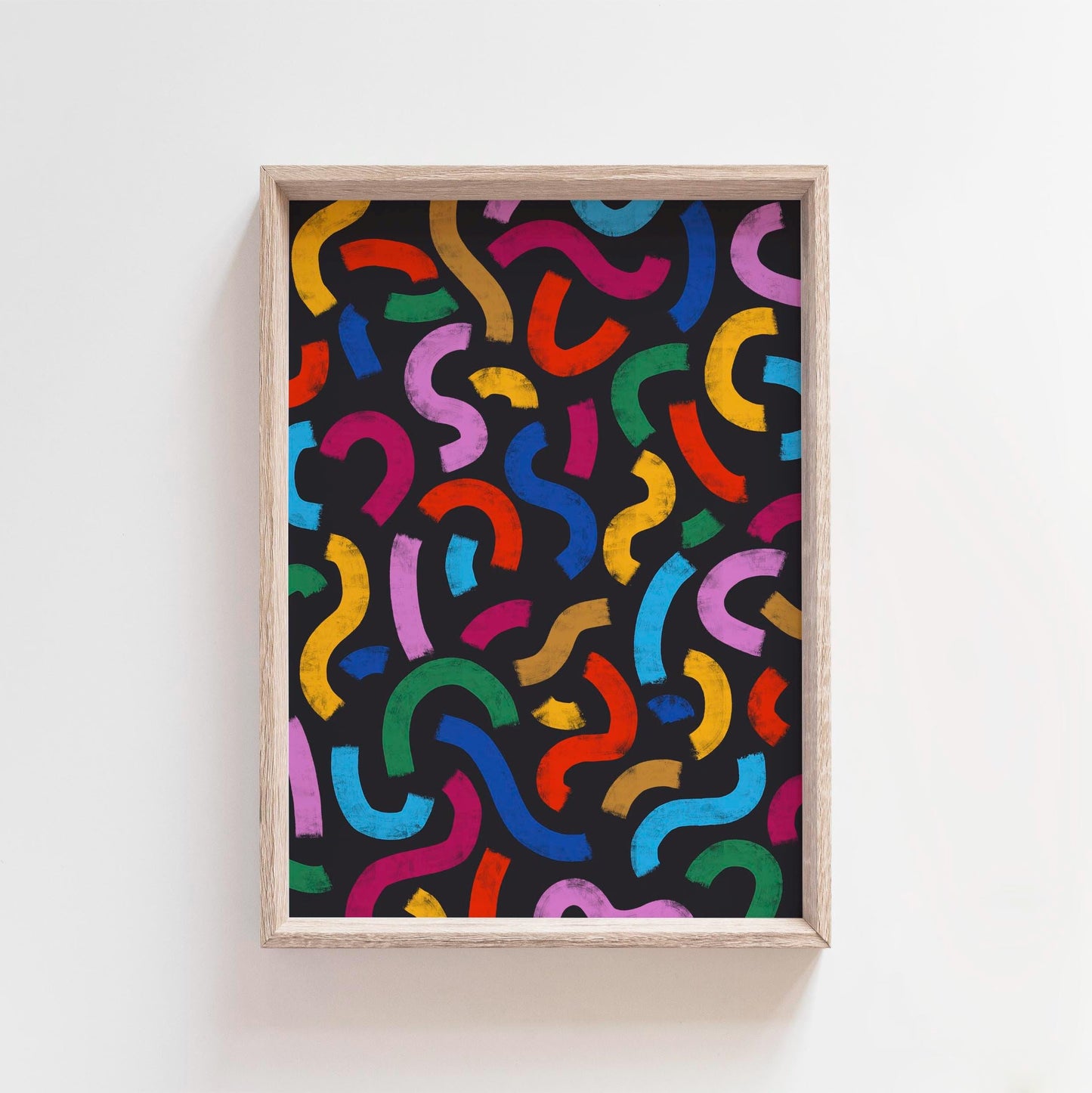 Cool Vintage Abstract 80s Art Print