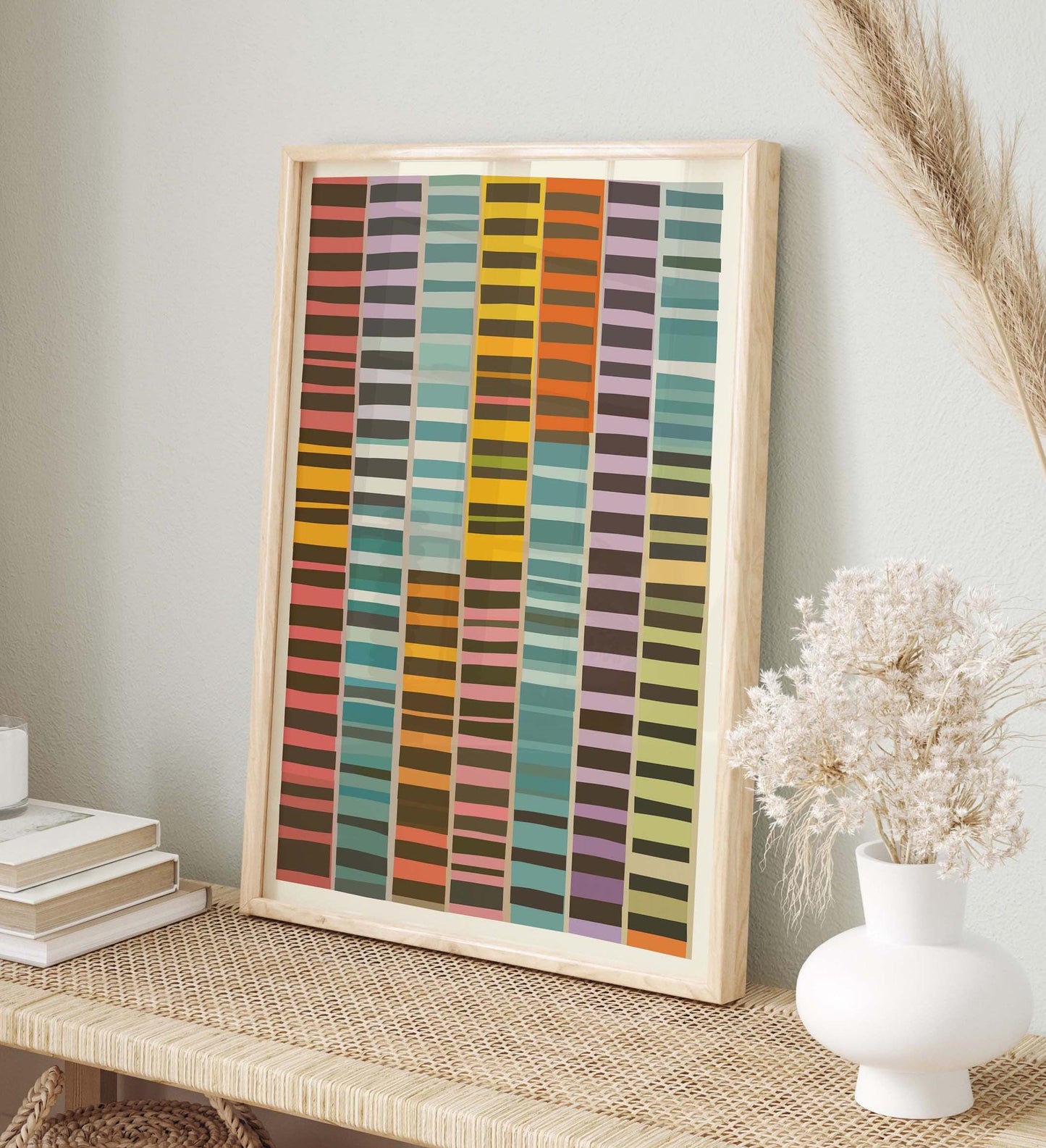 Bold Color Block Modern Wall Art Print