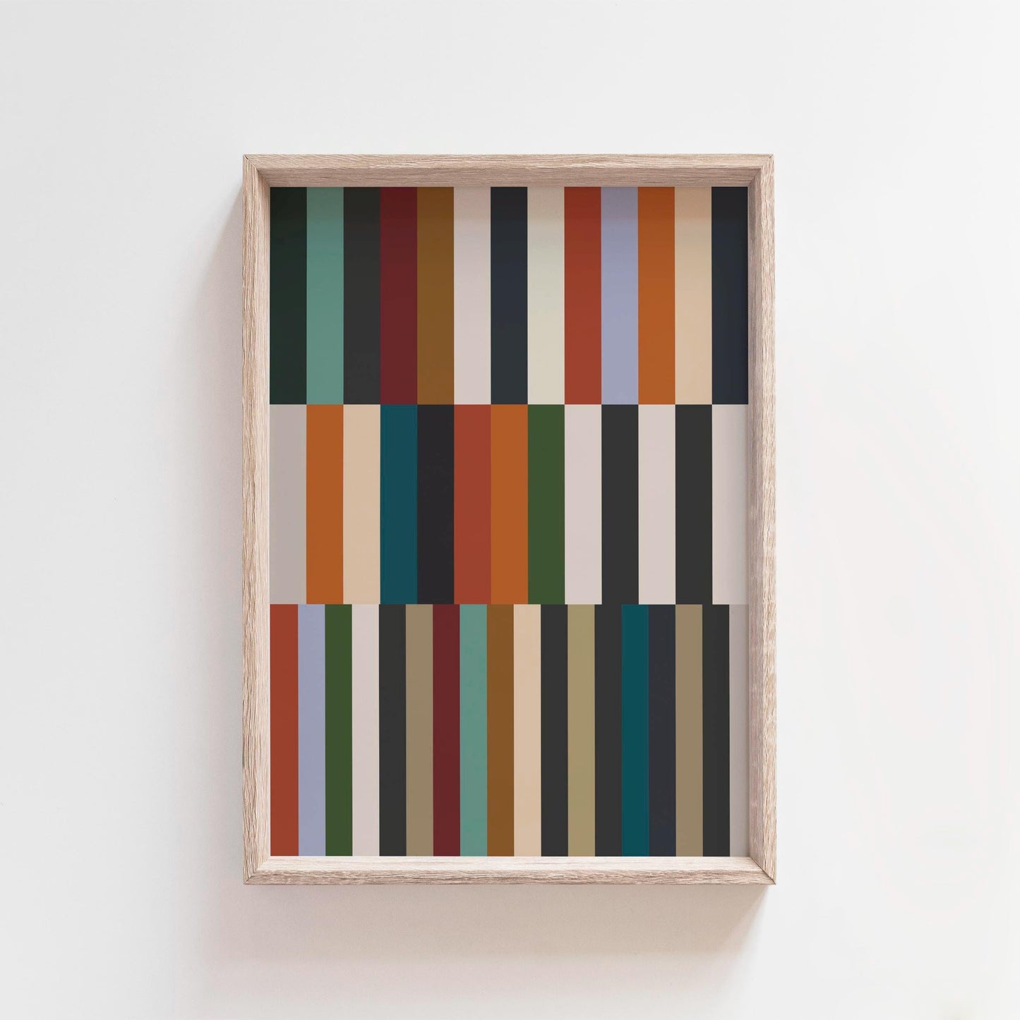 Cool Modern Color Block Abstract Art Print