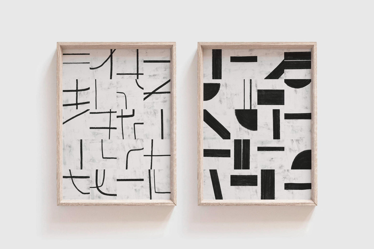 Set of 2 Japandi Style Wall Art Prints