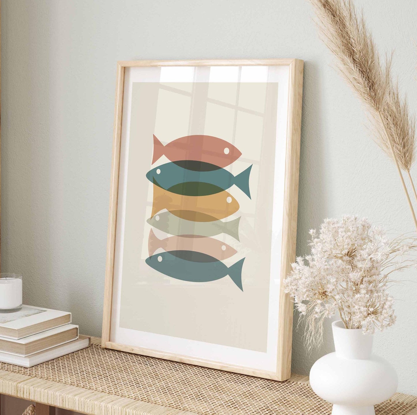 Set of 6 Cute Boho Abstract Nursery Art Prints