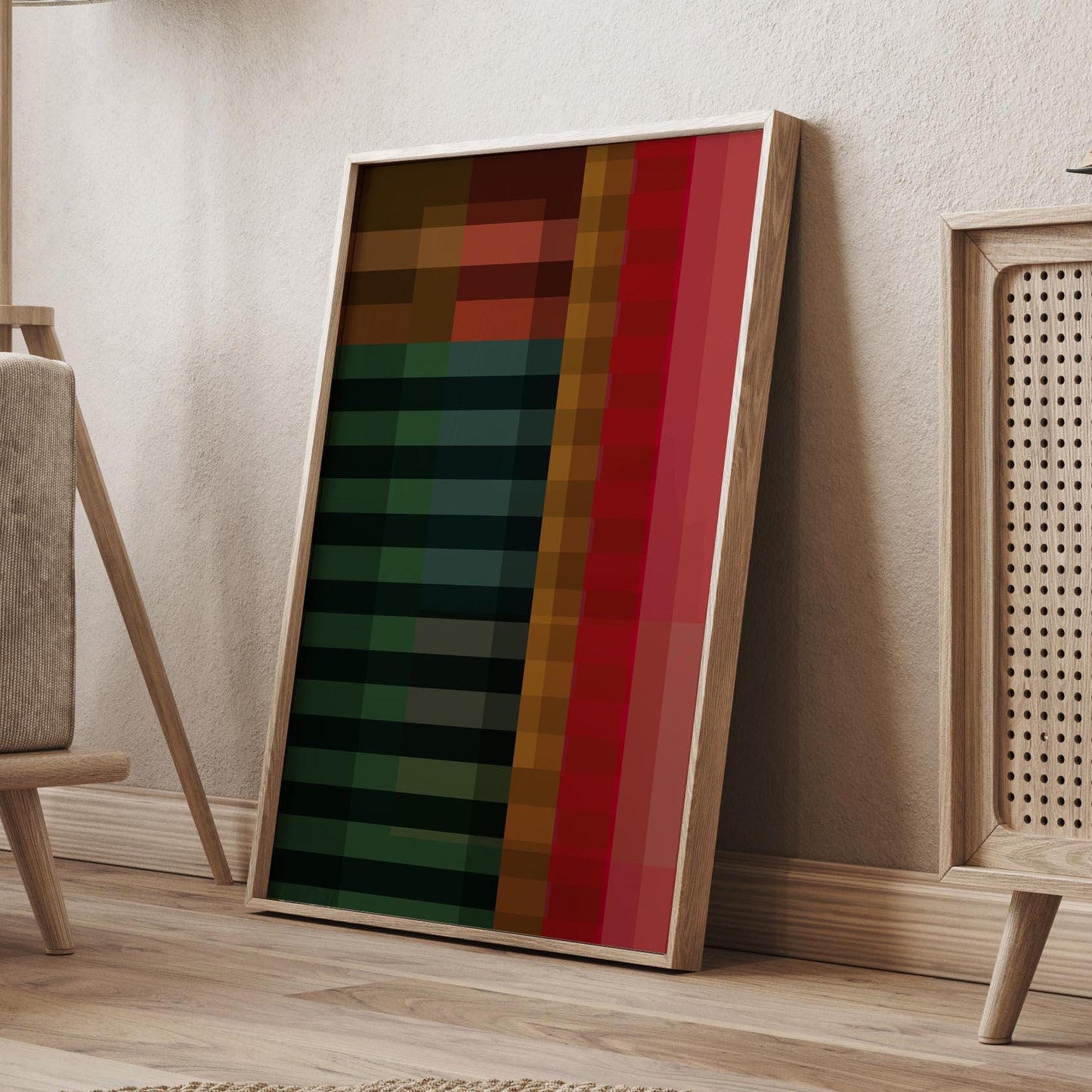 Modern Color Block Abstract Art Print