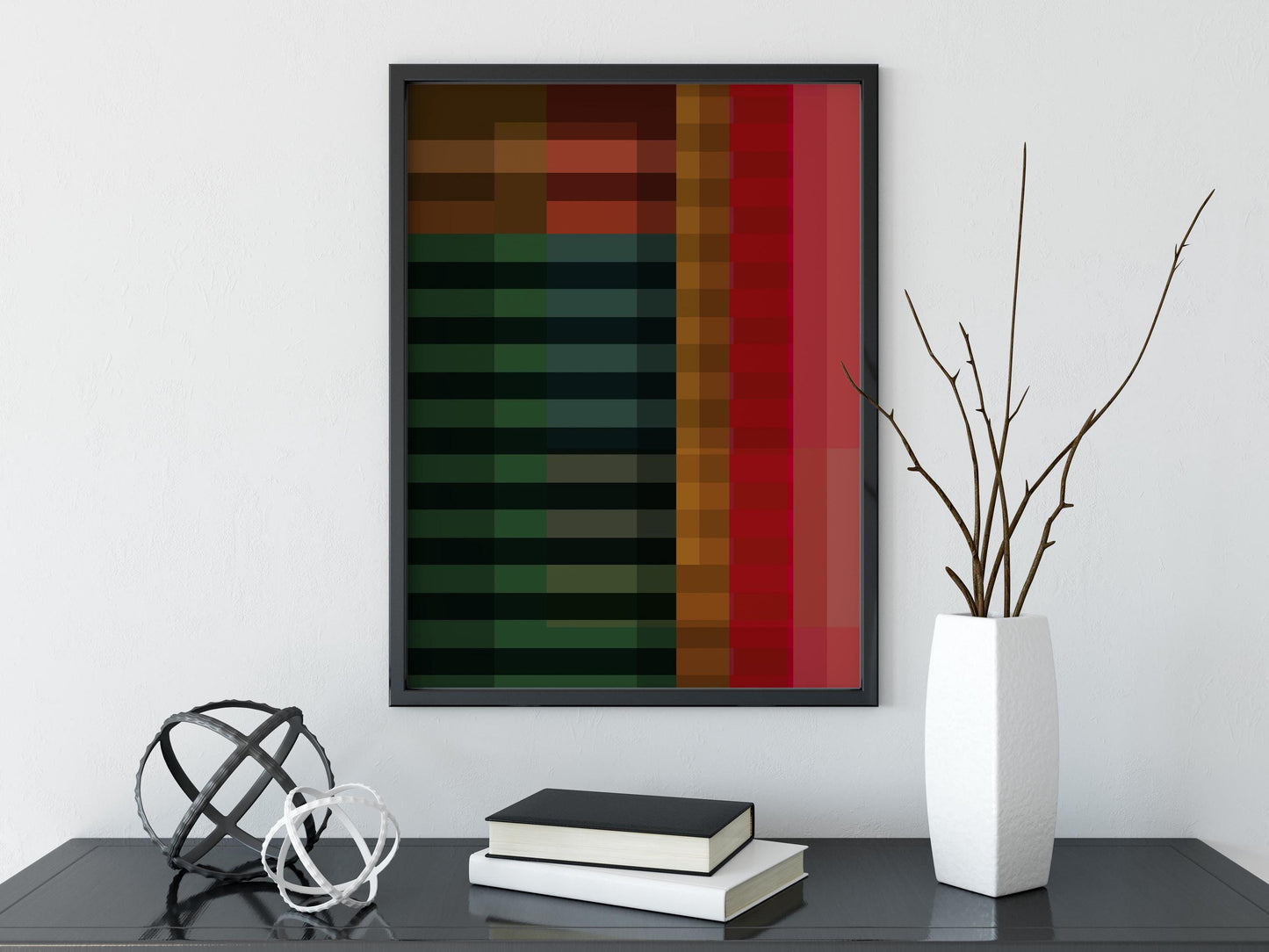 Modern Color Block Abstract Art Print