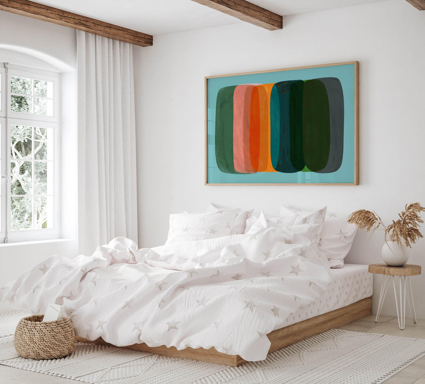 Bright Abstract Colorful Painting Art Print