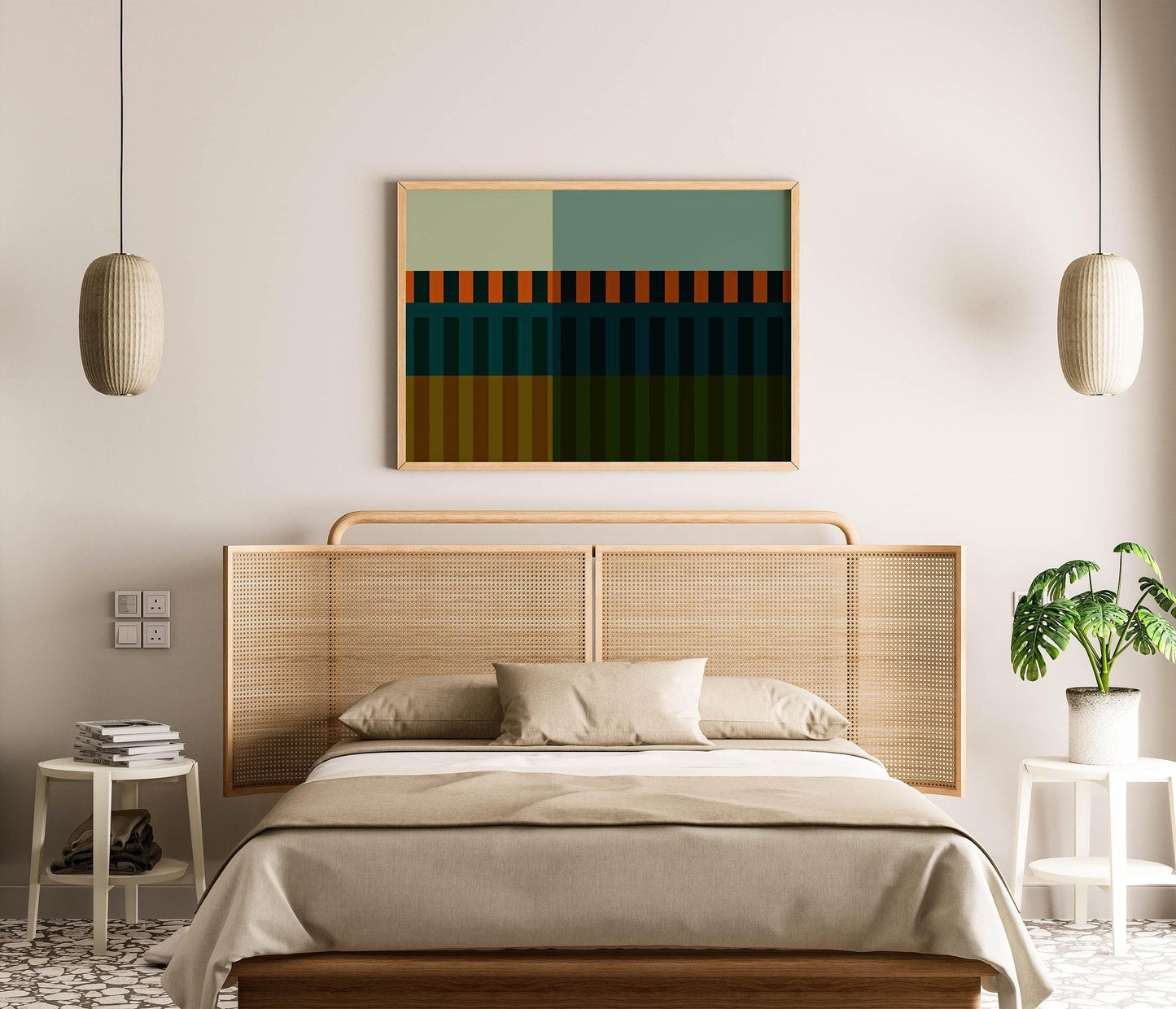 Large Boho Modern Abstract Print