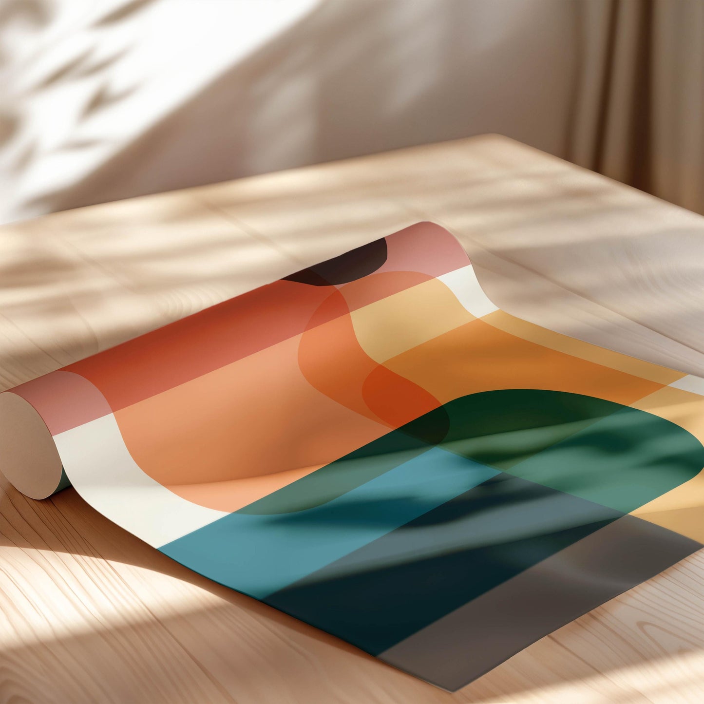 Modern Colorful Abstract Wall Art Print