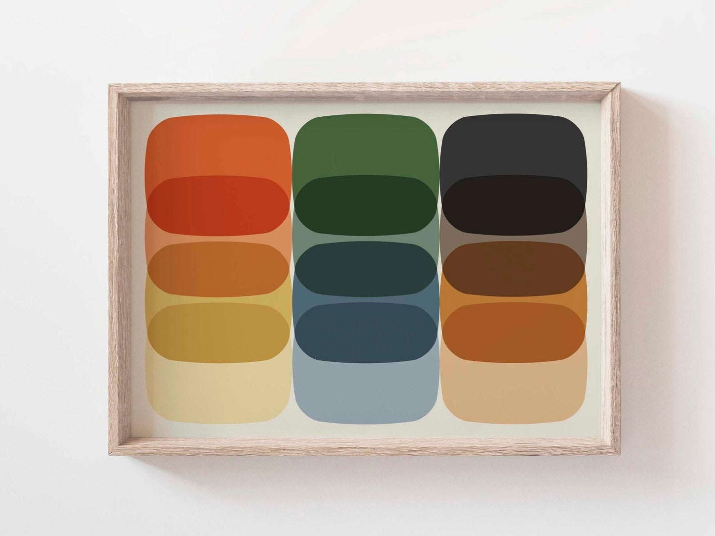 Large Bold Colorful Modern Abstract Art Print