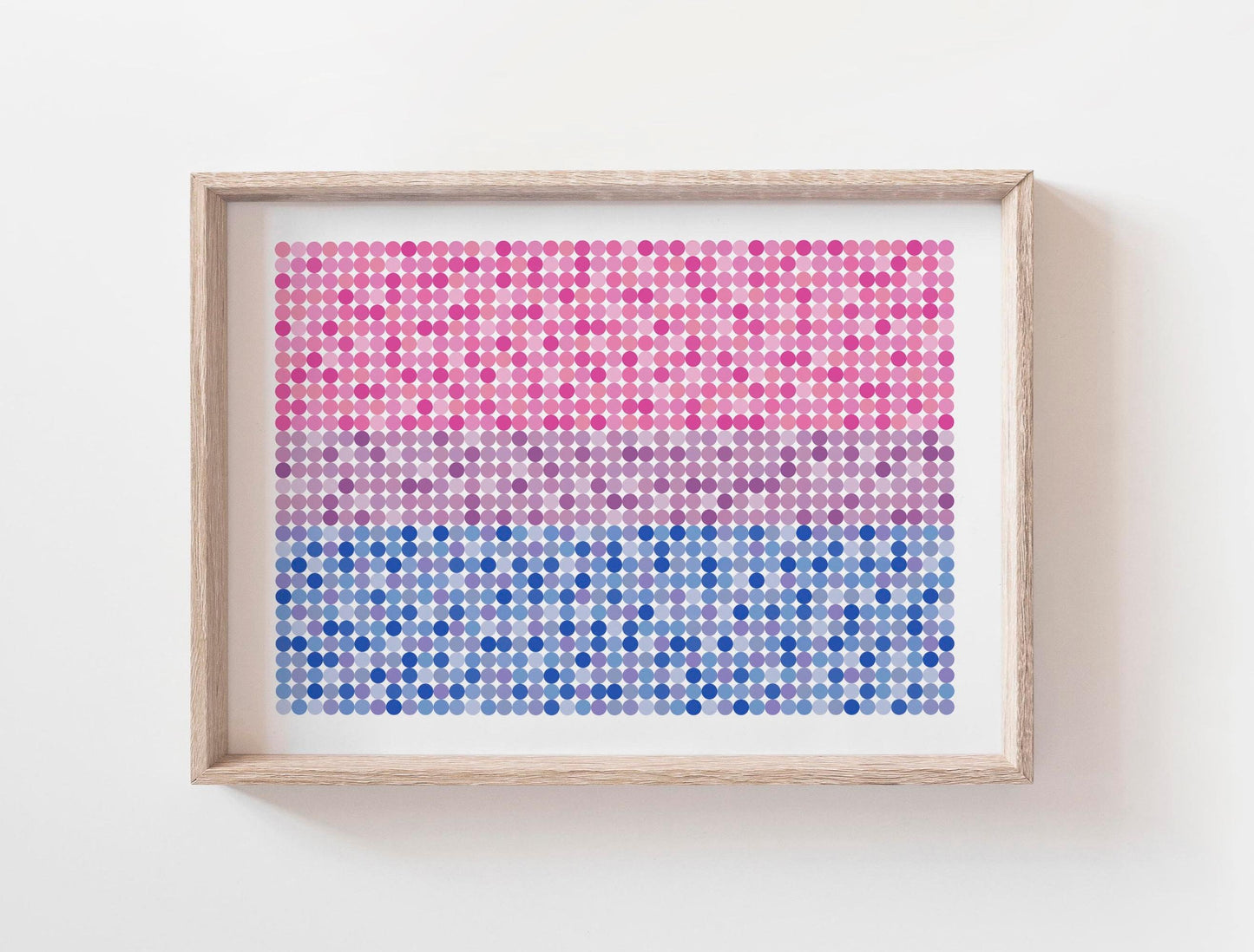 BISEXUAL Abstract Flag Wall Art Print