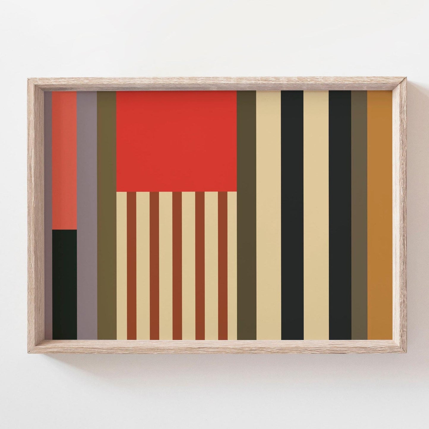 Bold Colorful Modern Art Abstract Minimalist Print