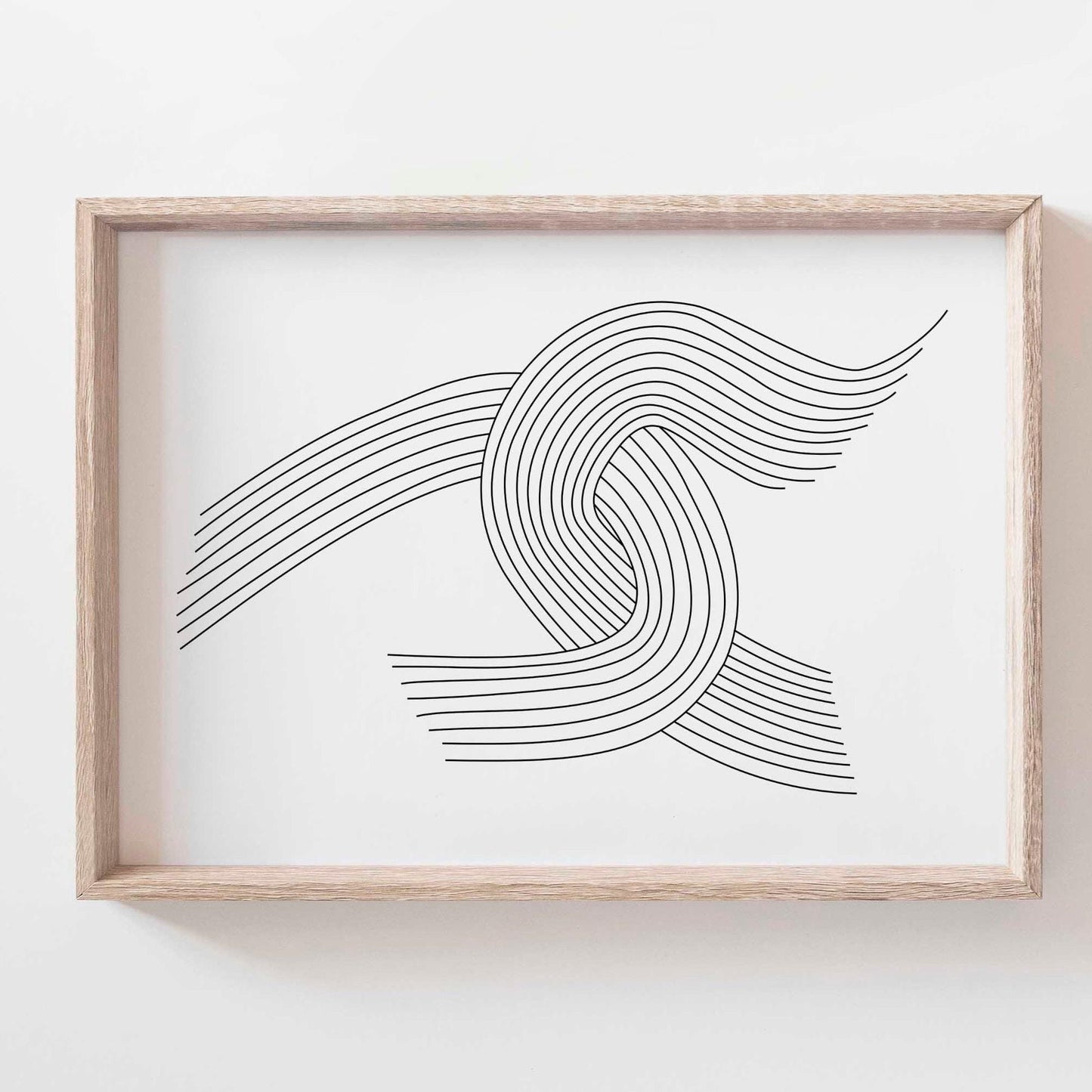 Cool Modern Line Drawing Abstract Art Print