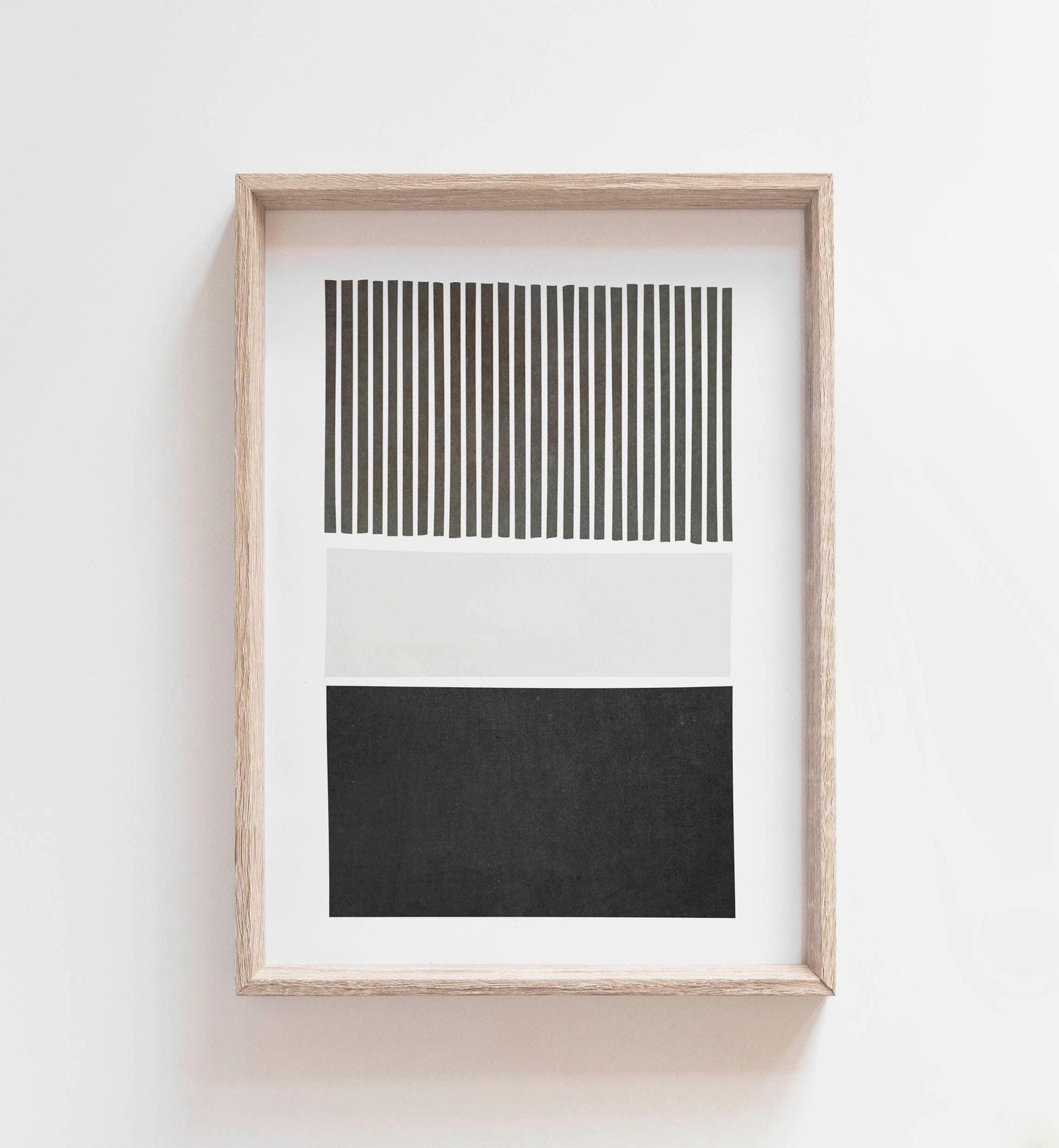 Large Black and White Modern Wall Art Print