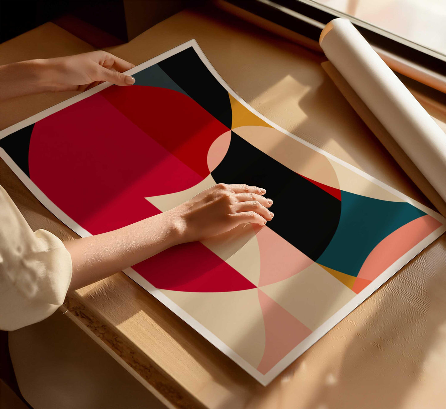 Funky Colorful Abstract Art Print