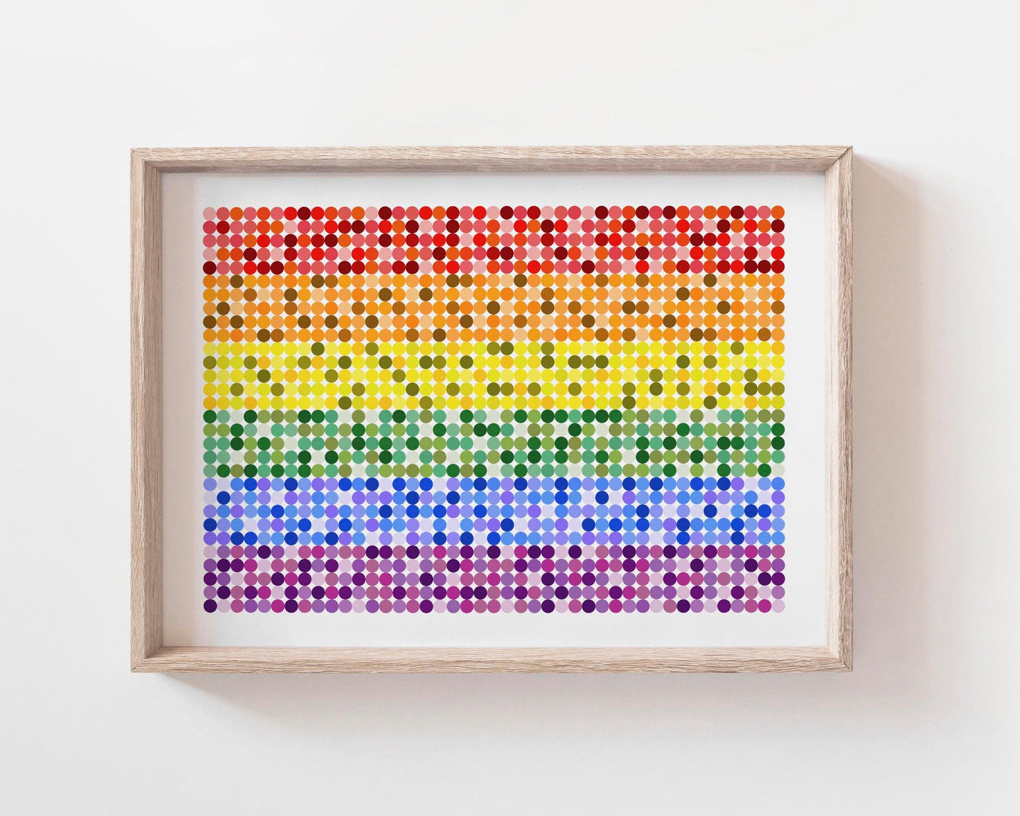 Colorful PRIDE Abstract Flag Wall Art Print