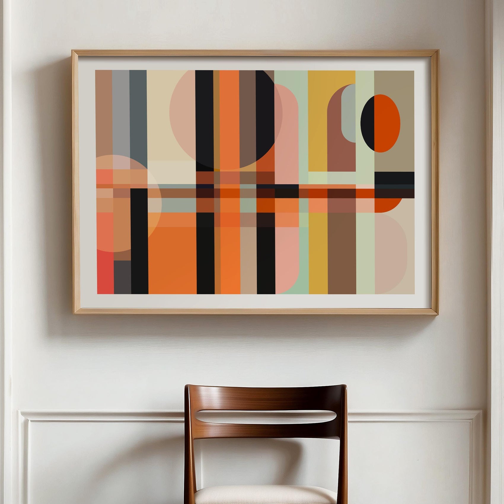 Bold Modern Geometric Wall Art Print