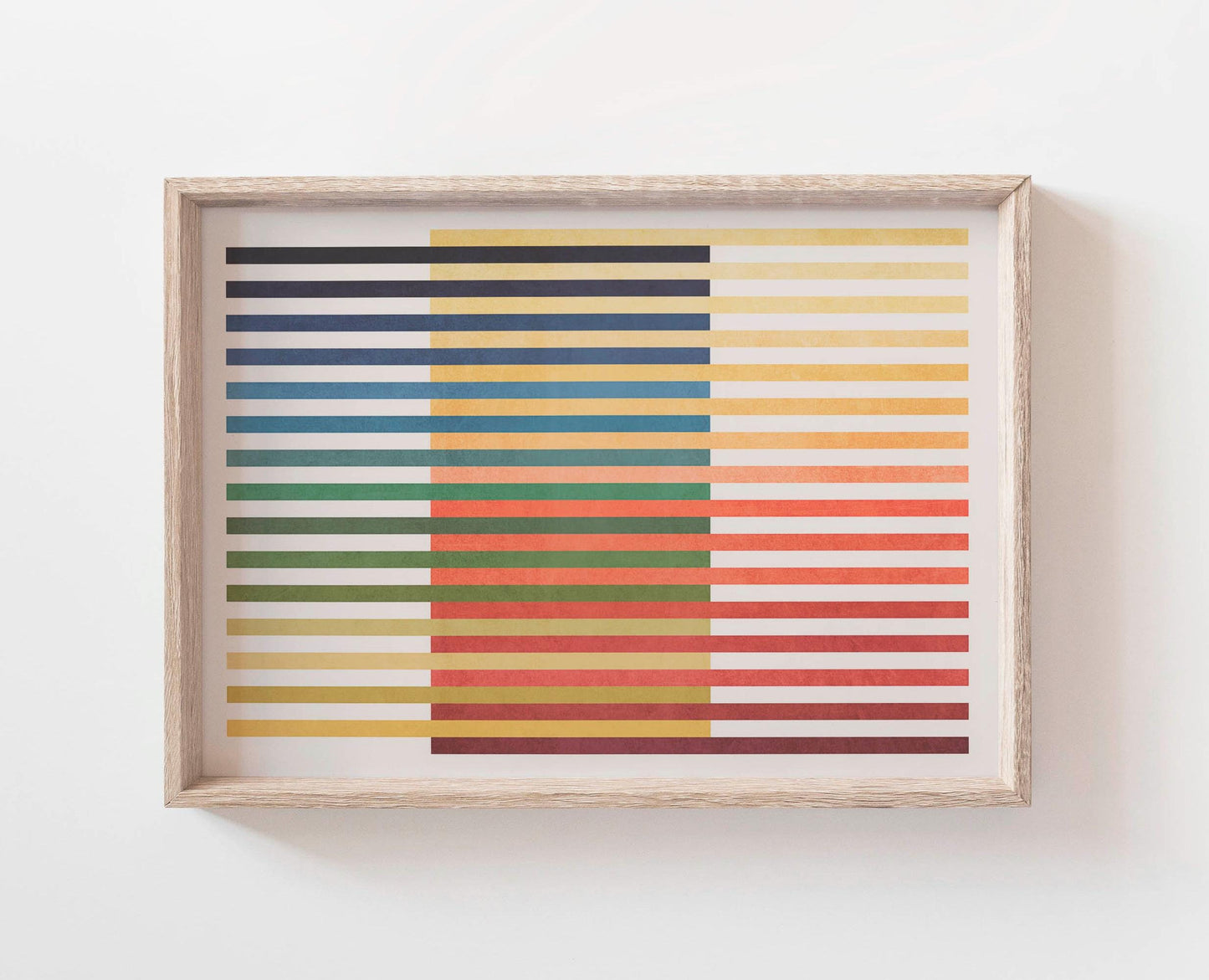 Modern Color Block Art Print