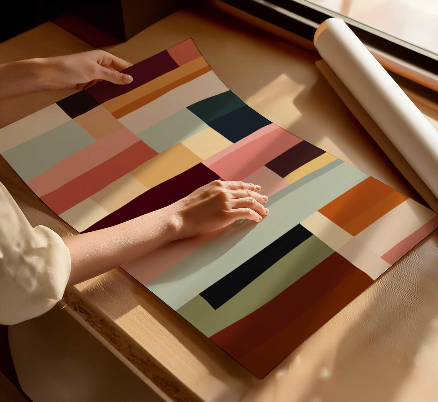 Modern Colorful Abstract Art Print