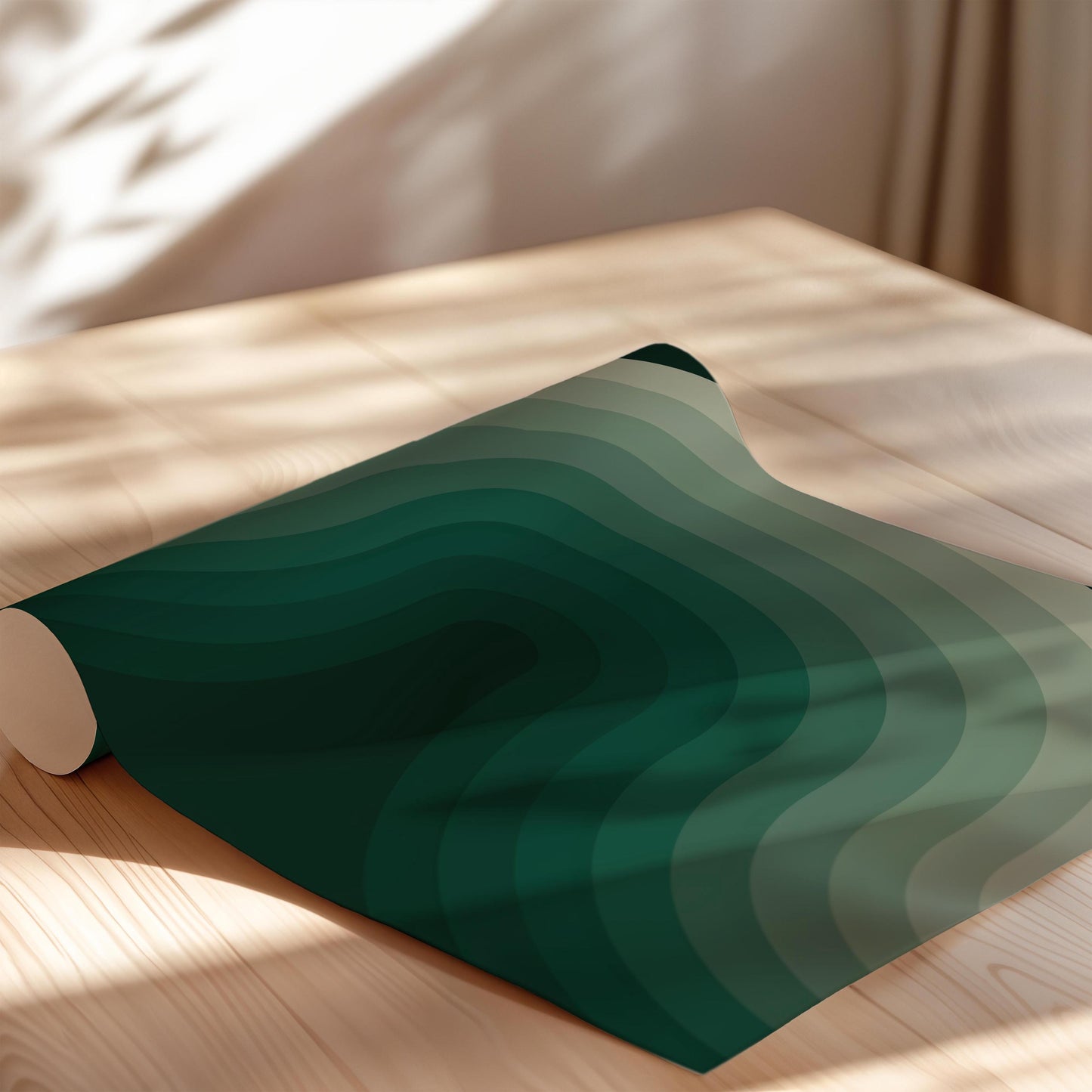 Cool Green Retro Mid Century Modern Art Print - Statement Office or Home Artwork