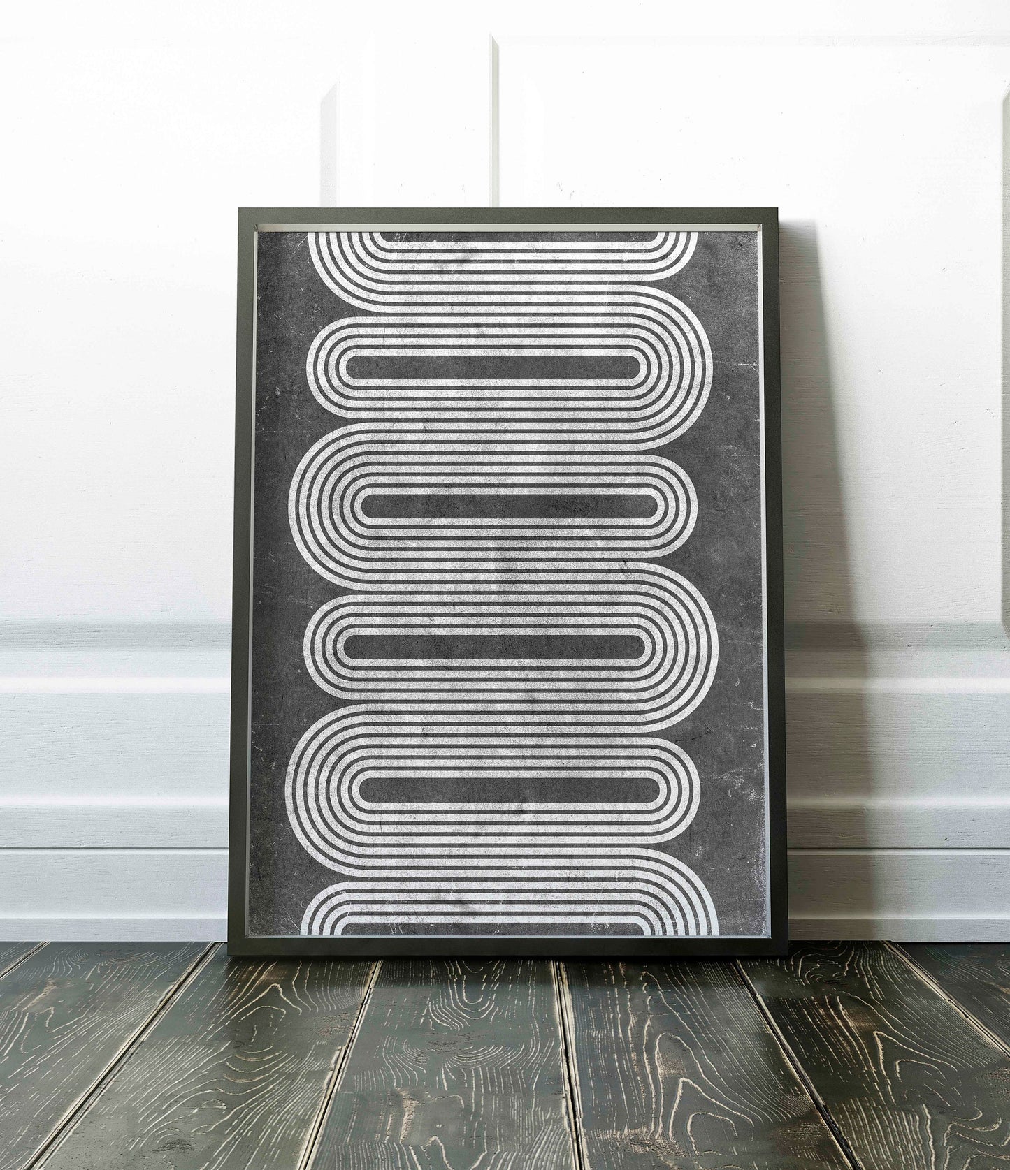 Set of 2 Cool Modern Lightly Textured Art Prints