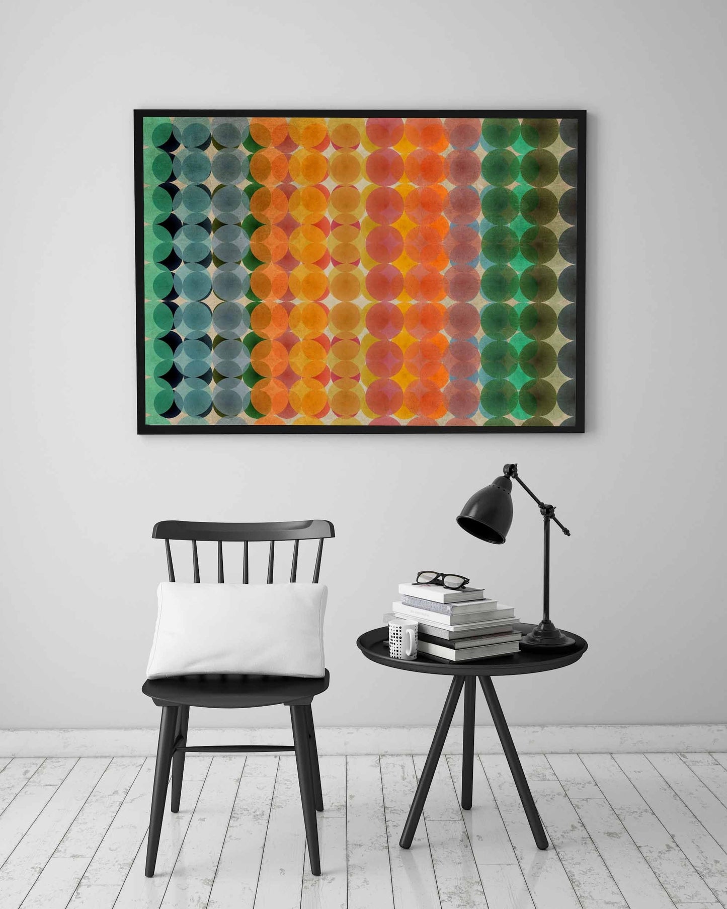Large Cool Abstract Colorful Wall Art Print