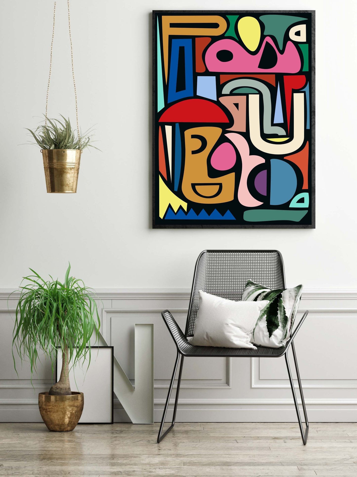 Colorful Modern Abstract Art Print