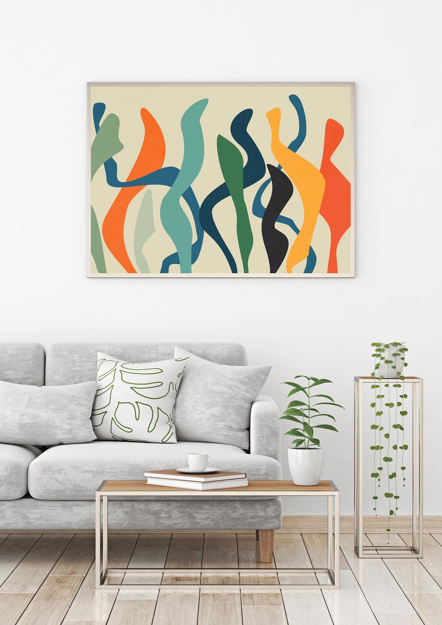 Colorful Matisse Style Digital Wall Art Botanical Print