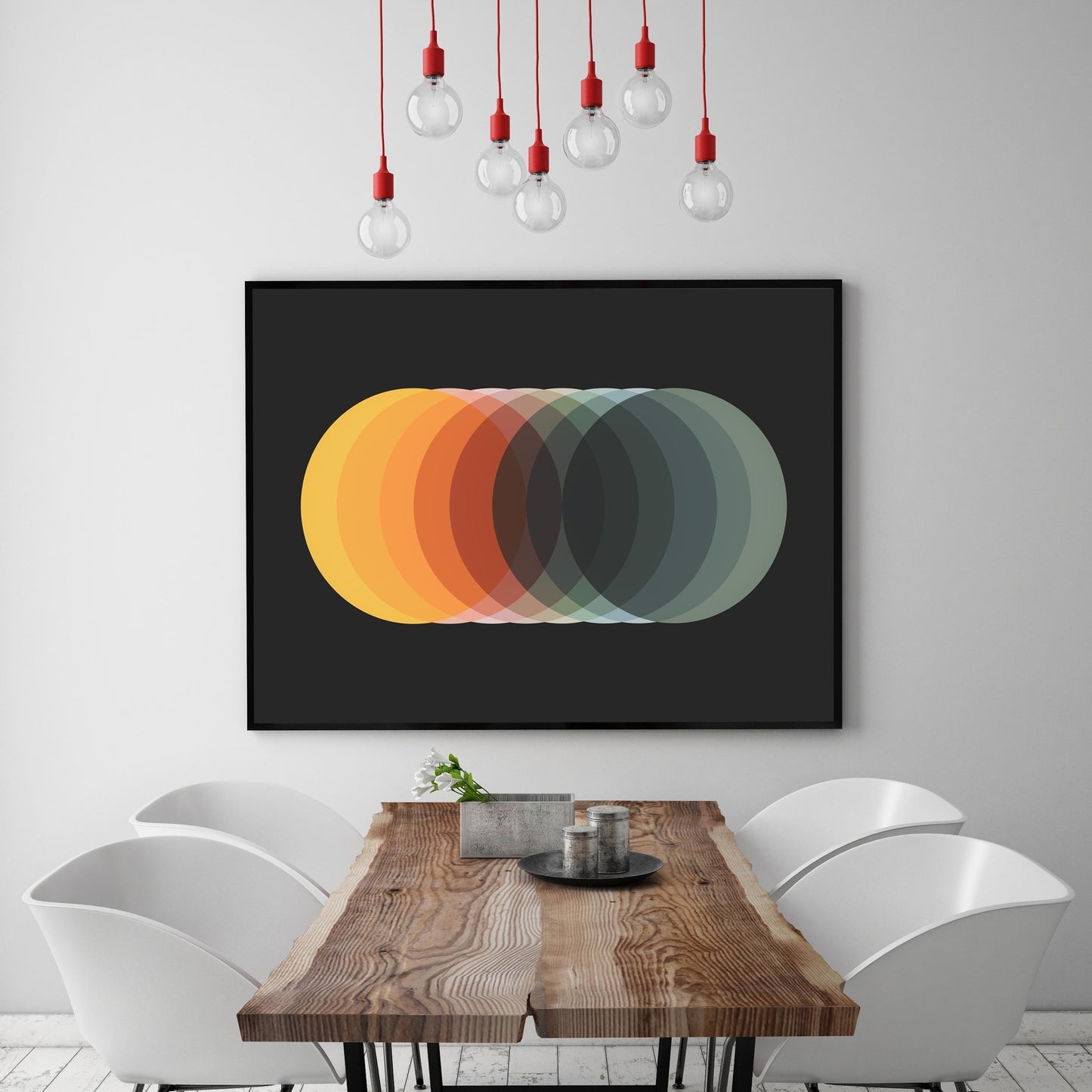 Funky Bold and Colorful Abstract Wall Art Print