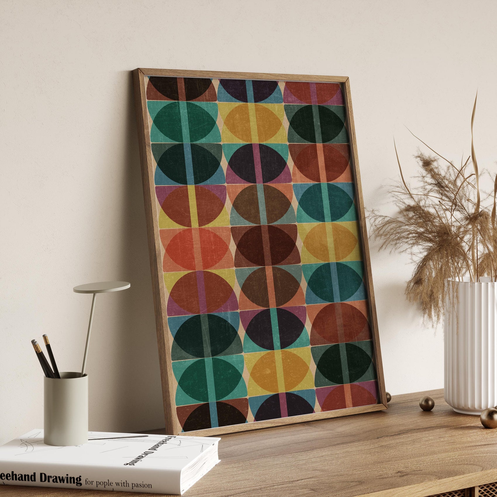 Colorful Unique Modern Abstract Wall Art Print
