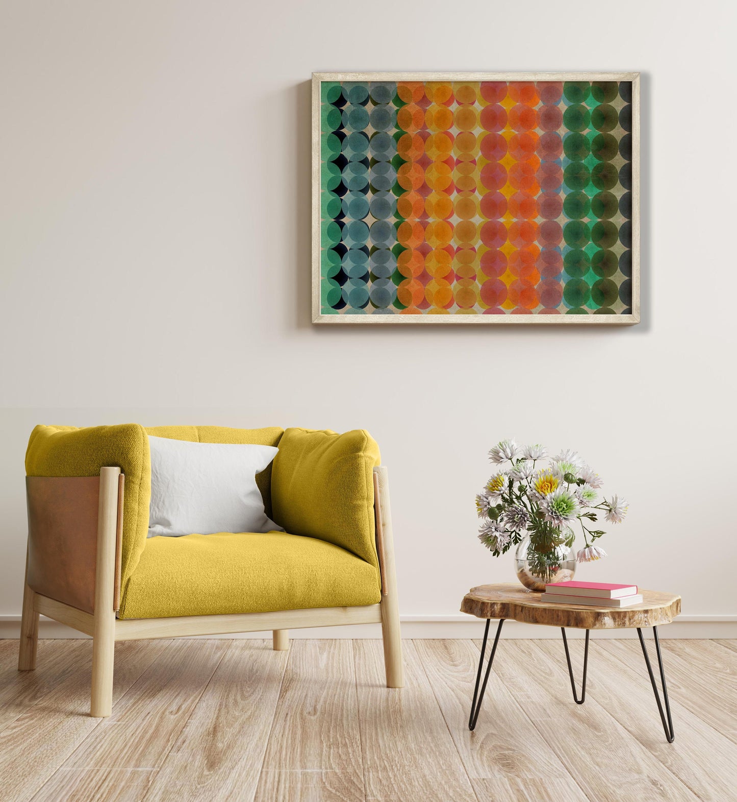 Large Cool Abstract Colorful Wall Art Print
