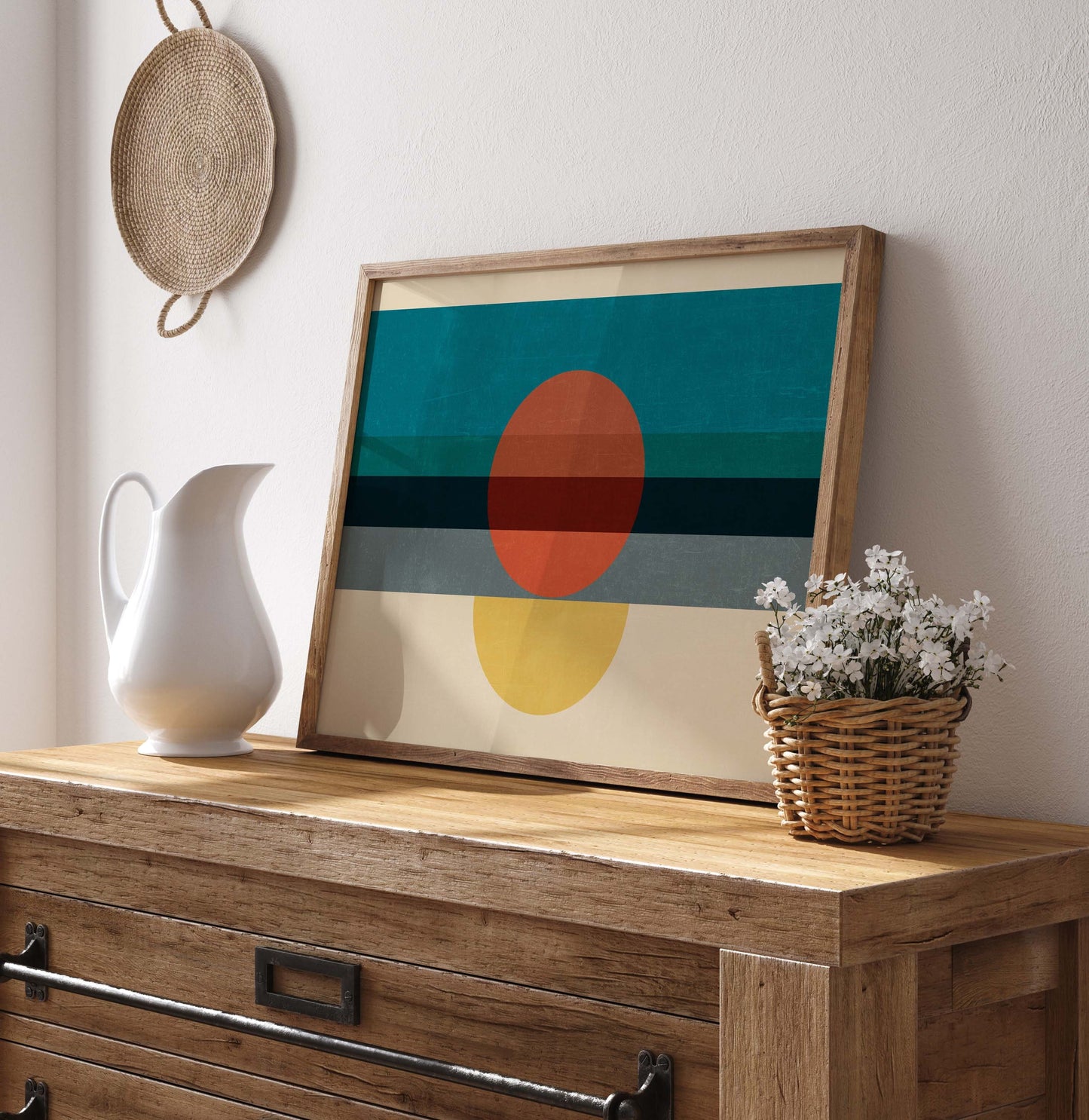 Original Retro Abstract Wall Art Print