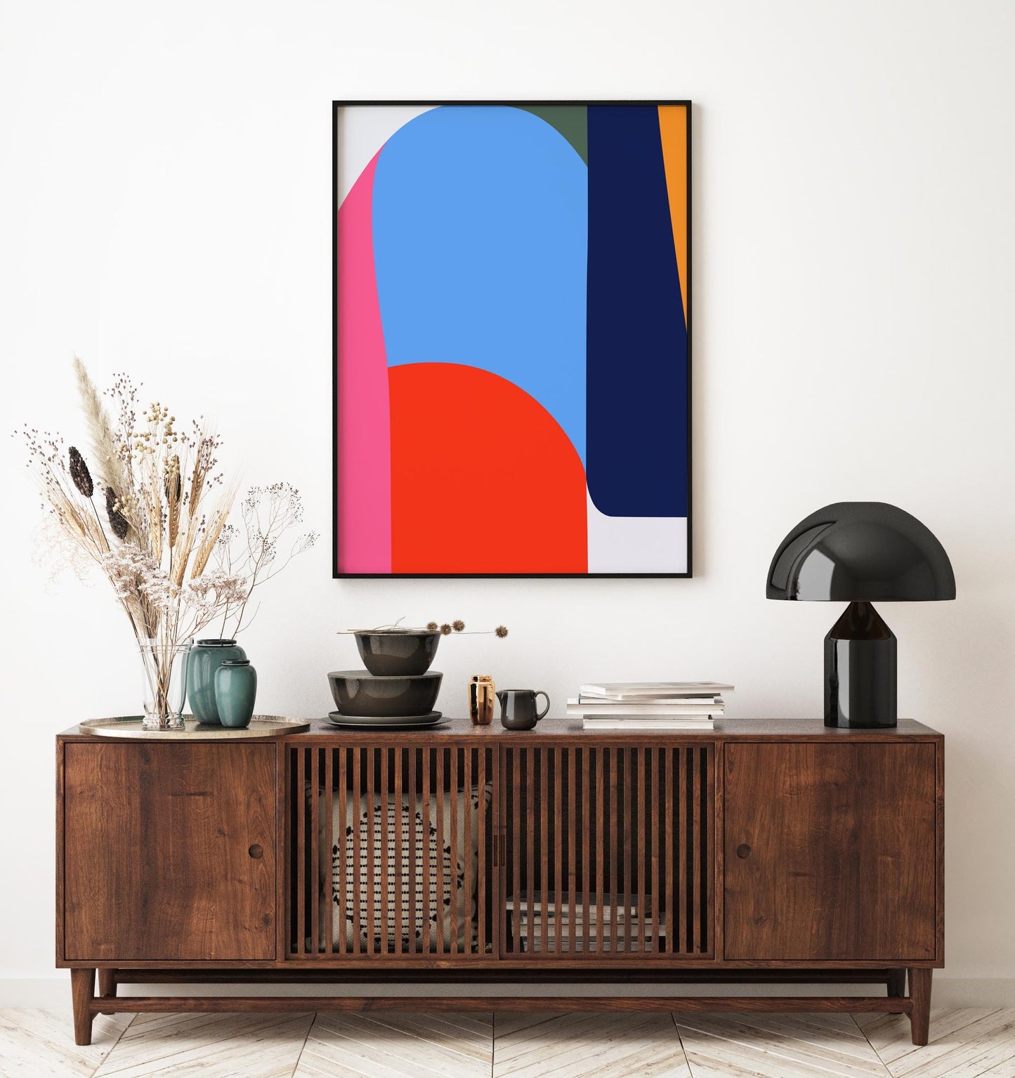 Set of 3 Bold Colorful Abstract Modern Art Prints