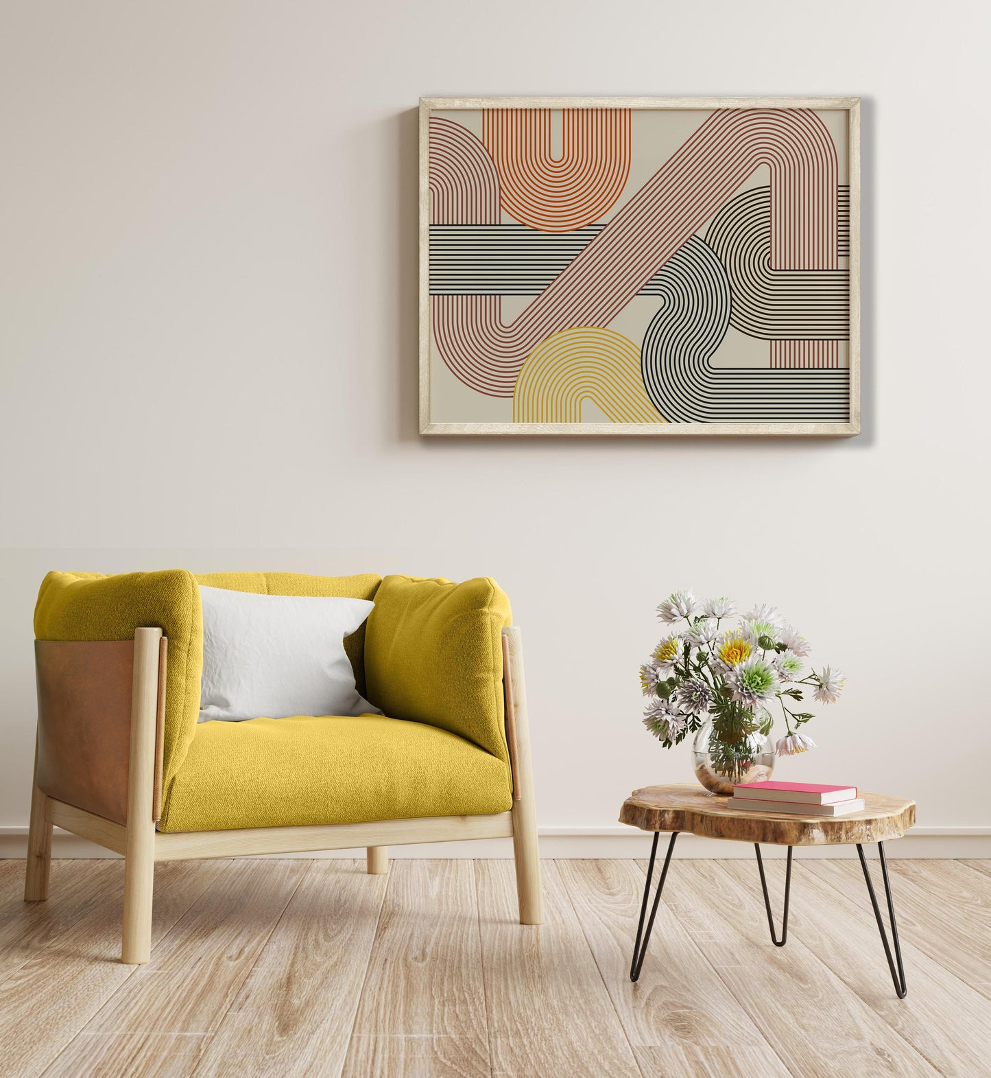Colorful Abstract Geometric Modern Art Print