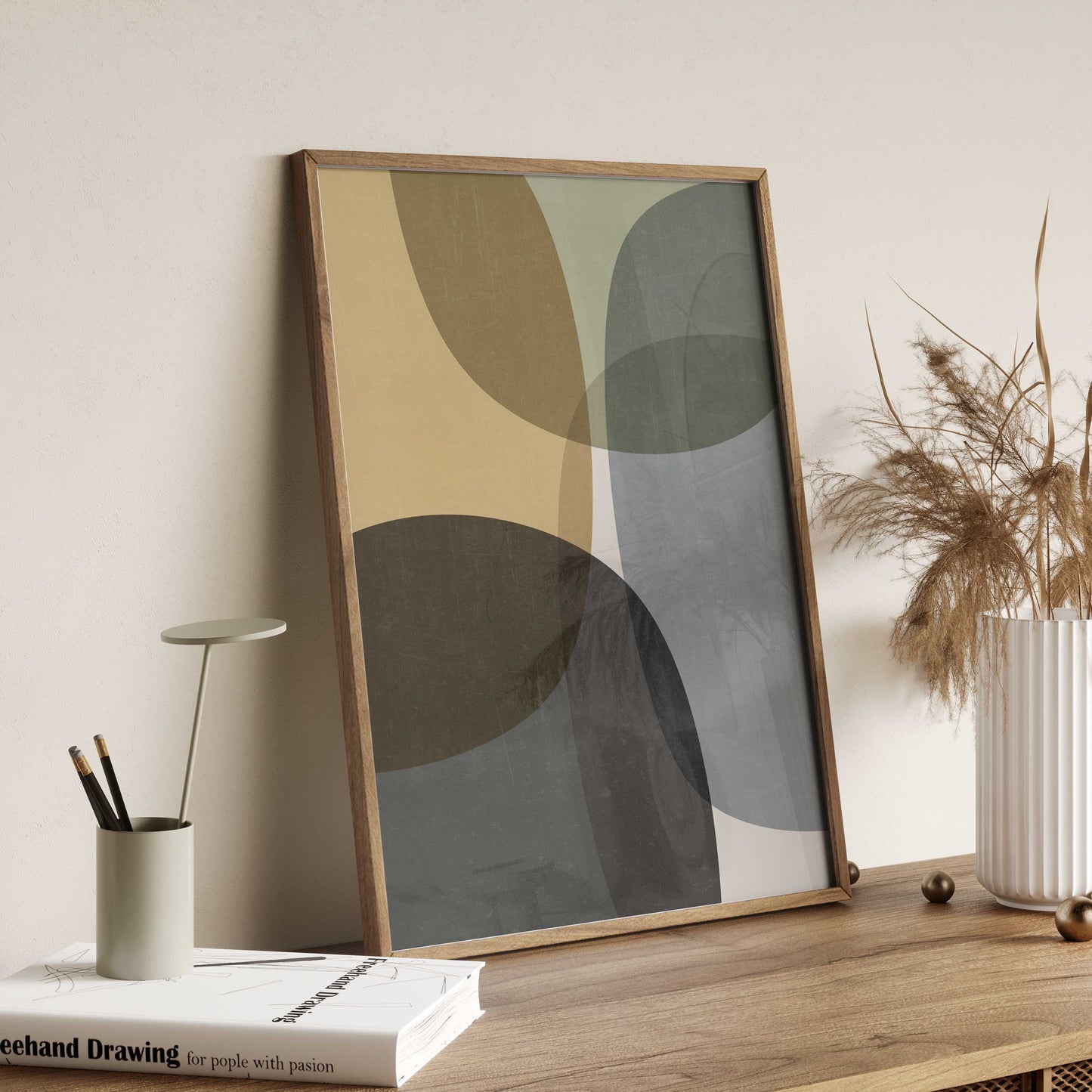 Set of 2 Colorful Abstract Art Prints