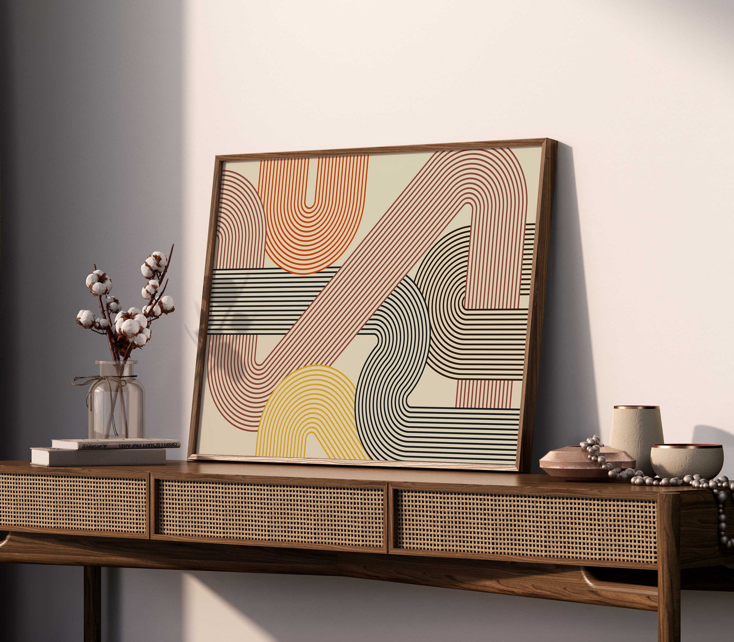 Colorful Abstract Geometric Modern Art Print
