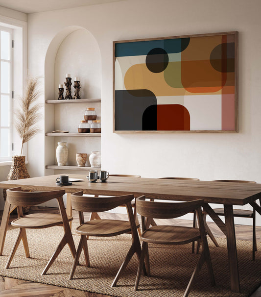 Bold Large Colorful Abstract Art Print